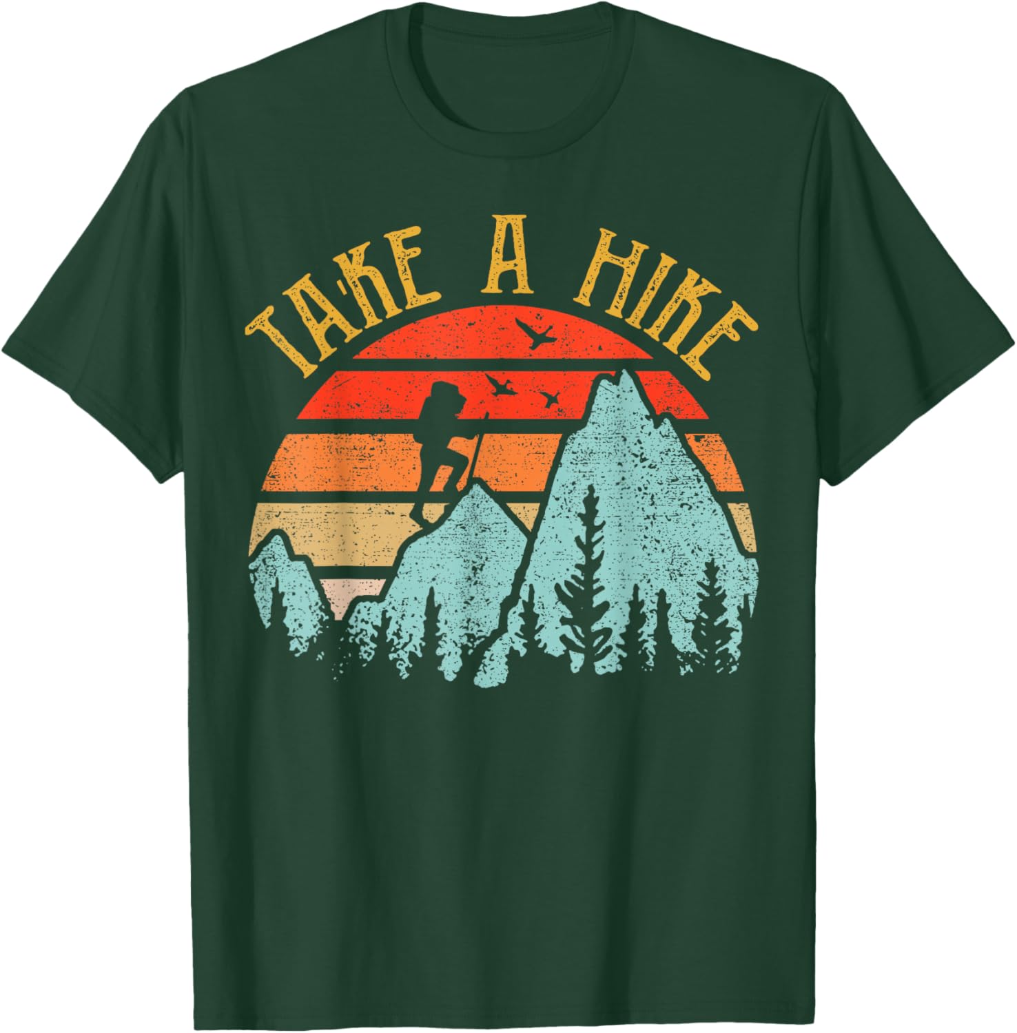 Funny Hiking Shirt Take A Hike Men Women Hiker Camping Camp