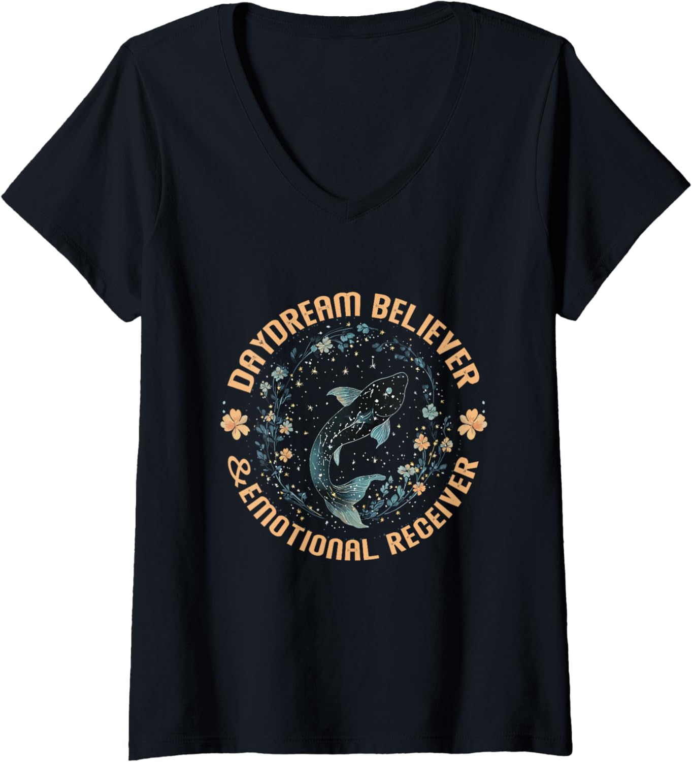 Womens Daydream Believer and Emotional Receiver V Neck