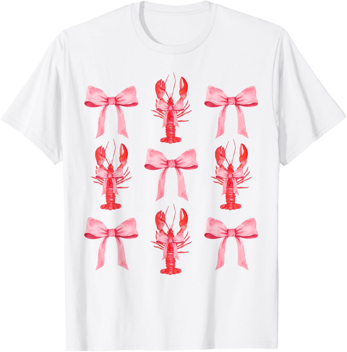 Pink Bow Cute Coquette Crawfish y2k Clean Girl Aesthetic