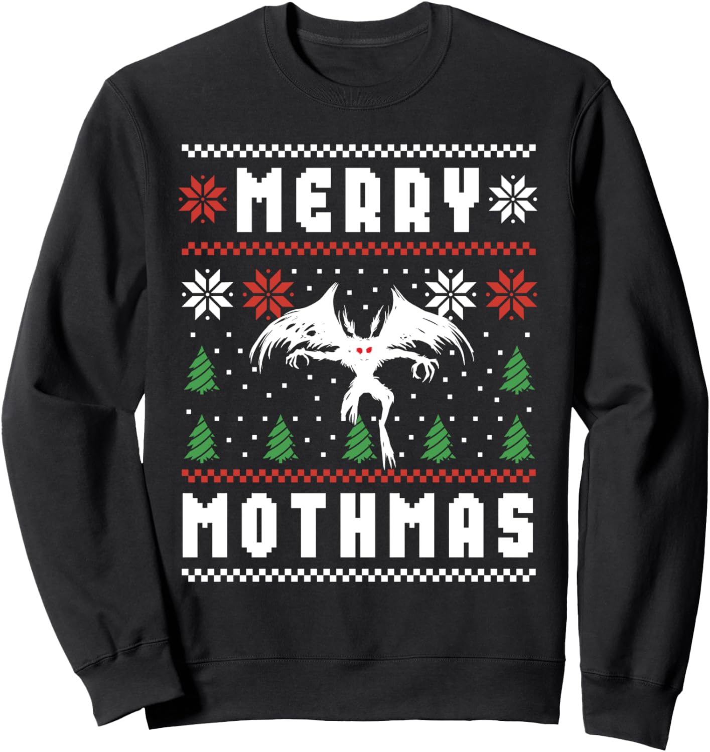 Mothman Ugly Christmas Sweater Funny Sweatshirt
