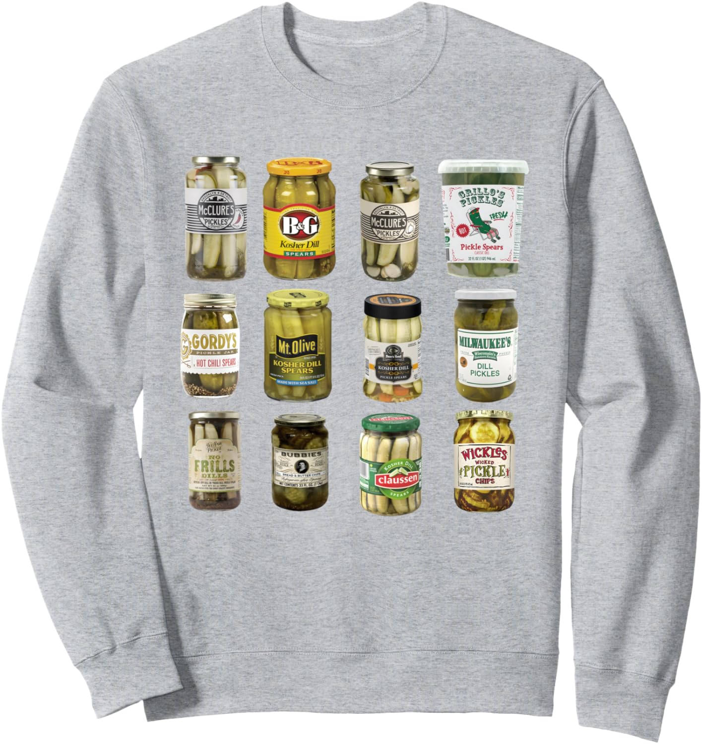 Vintage Canned Pickles Lover Funny Trendy Women Men Sweatshirt