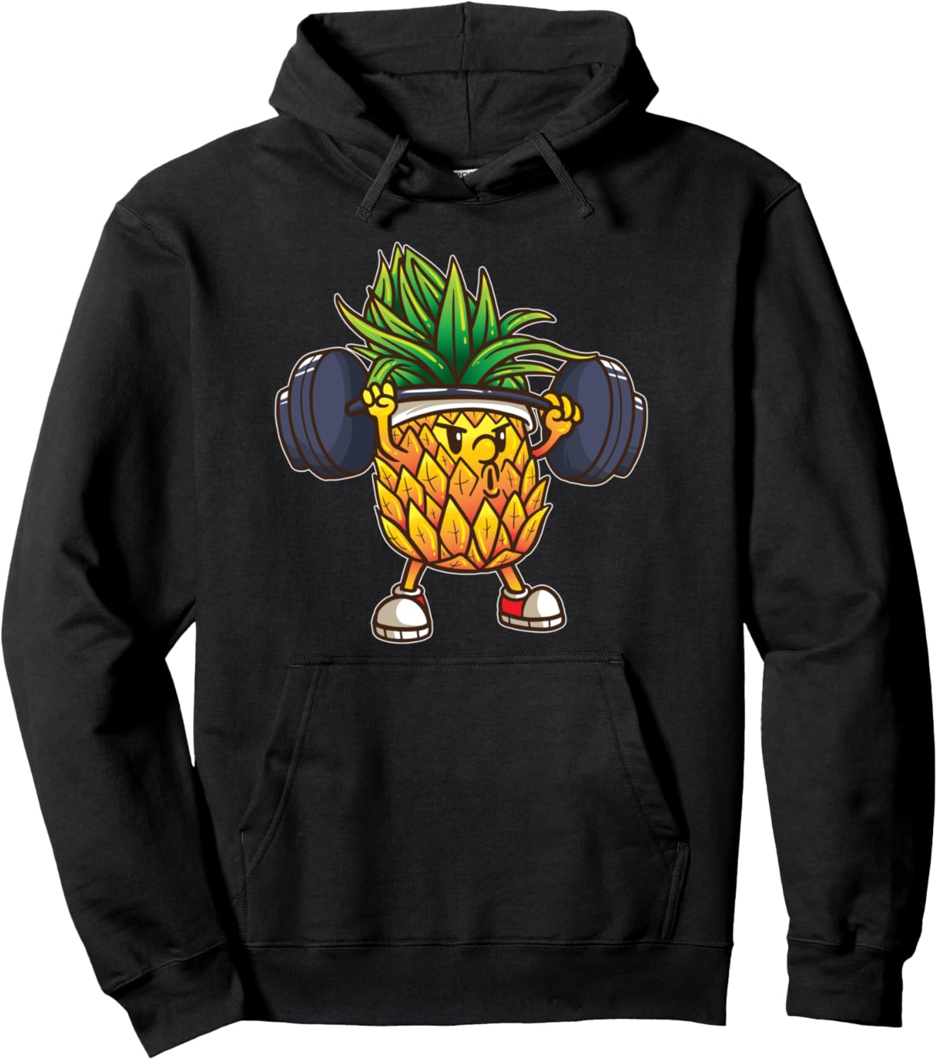Funny Pineapple Powerlifting Weightlifting Gym Workout Girls Pullover Hoodie