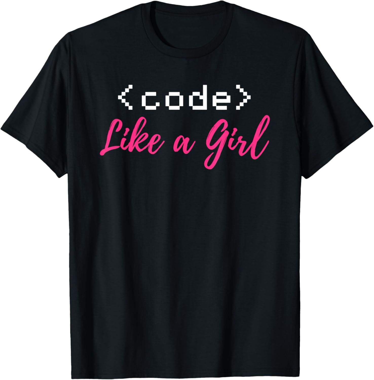 Code Like A Girl Shirt Women Computer Programmer Gift