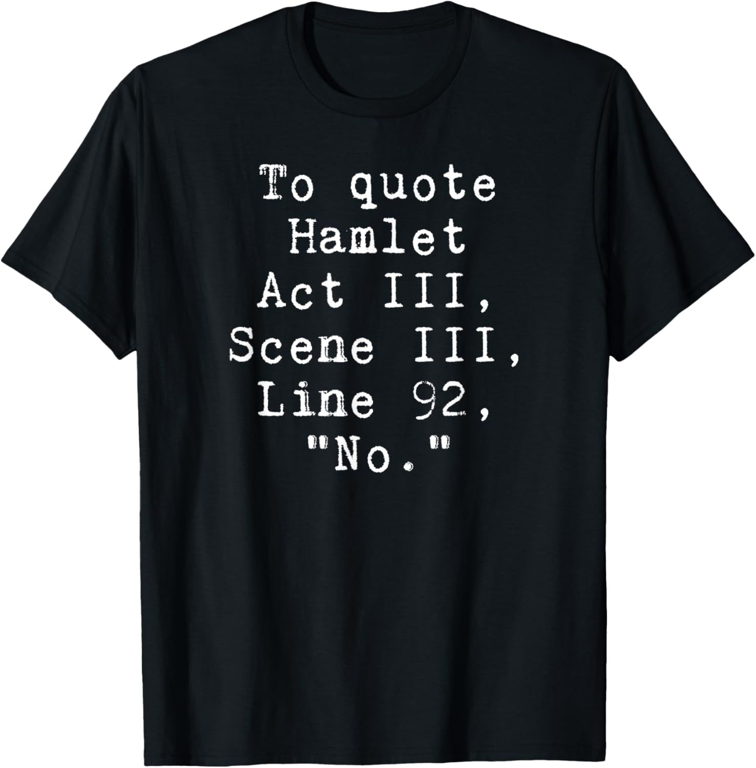 To Quote Hamlet No