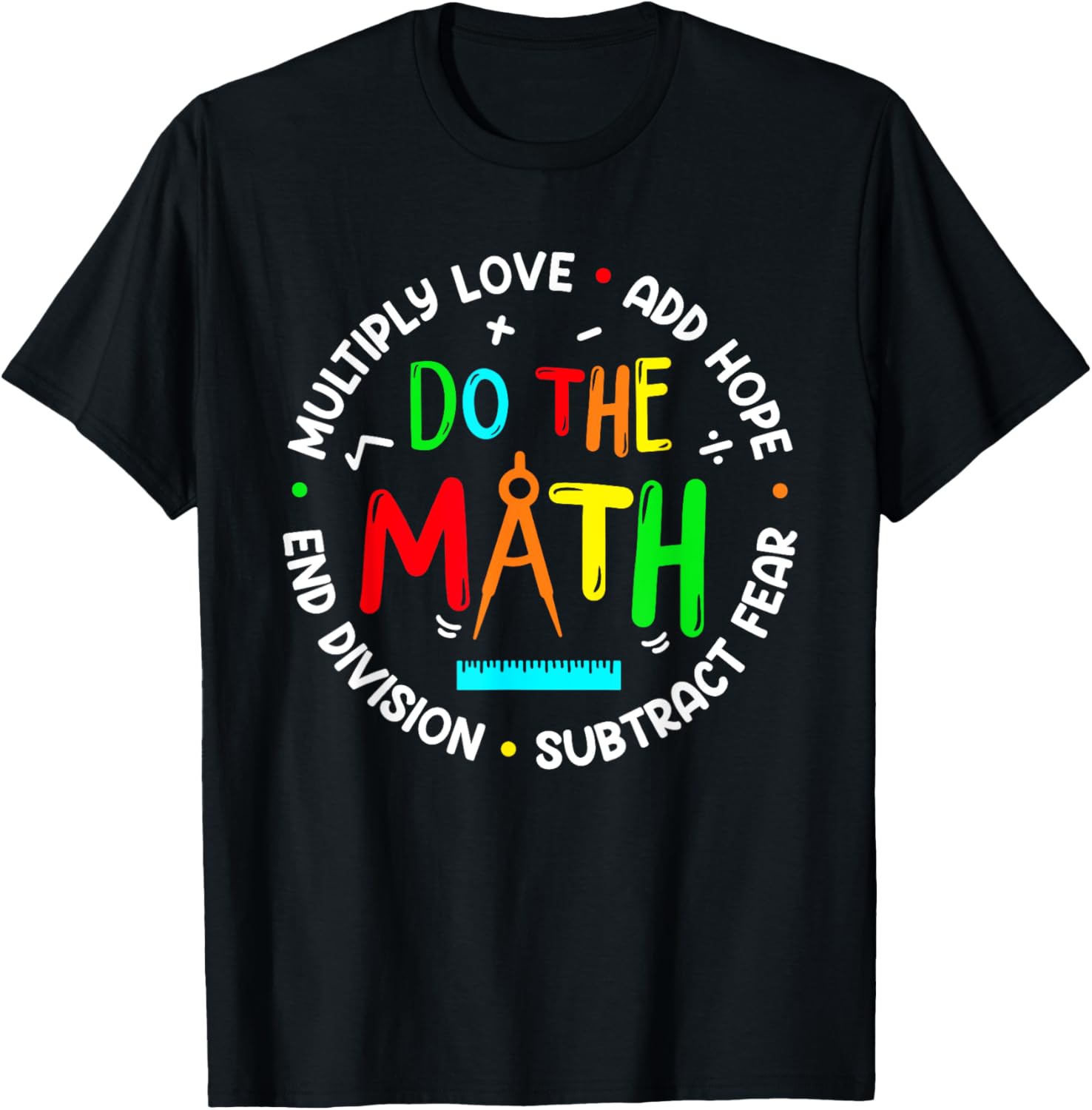Positive Quote Inspiring Slogan Love Hope Fear Do The Math