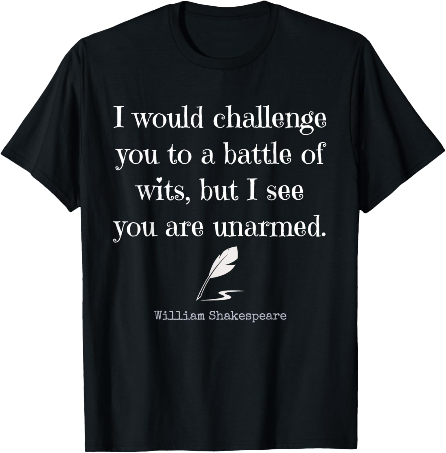 William Shakespeare Quote T Shirt:English Literature T Shirt