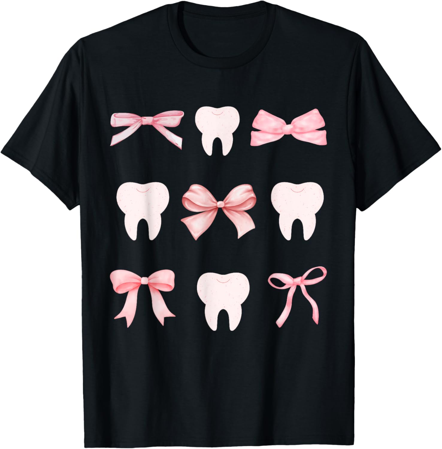 Cute Tooth Dental Assistant Hygiene Oral RDH T Shirt, Small, Black