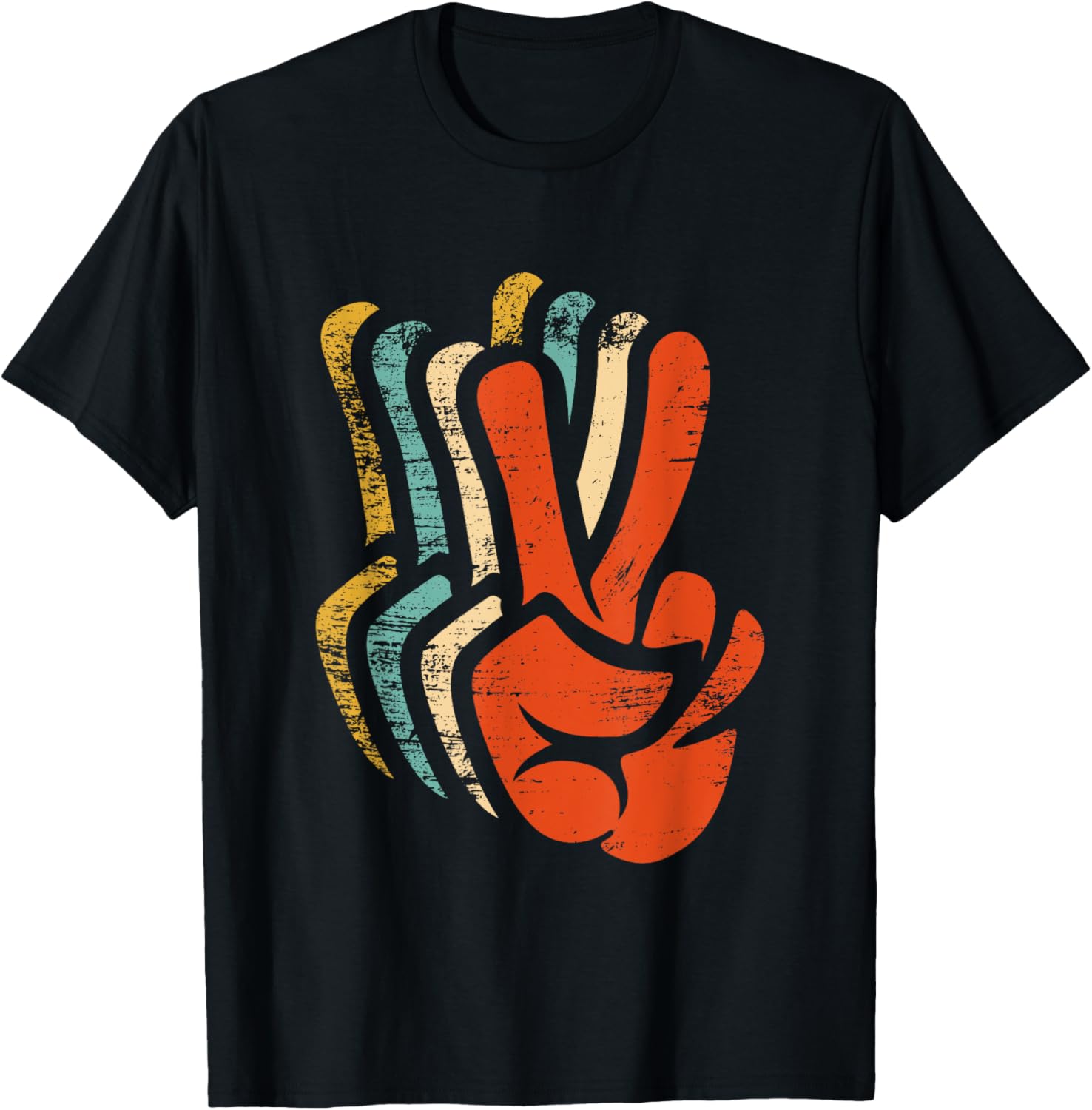 Peace Hand Sign Retro Vintage Peace Lover Human Rights