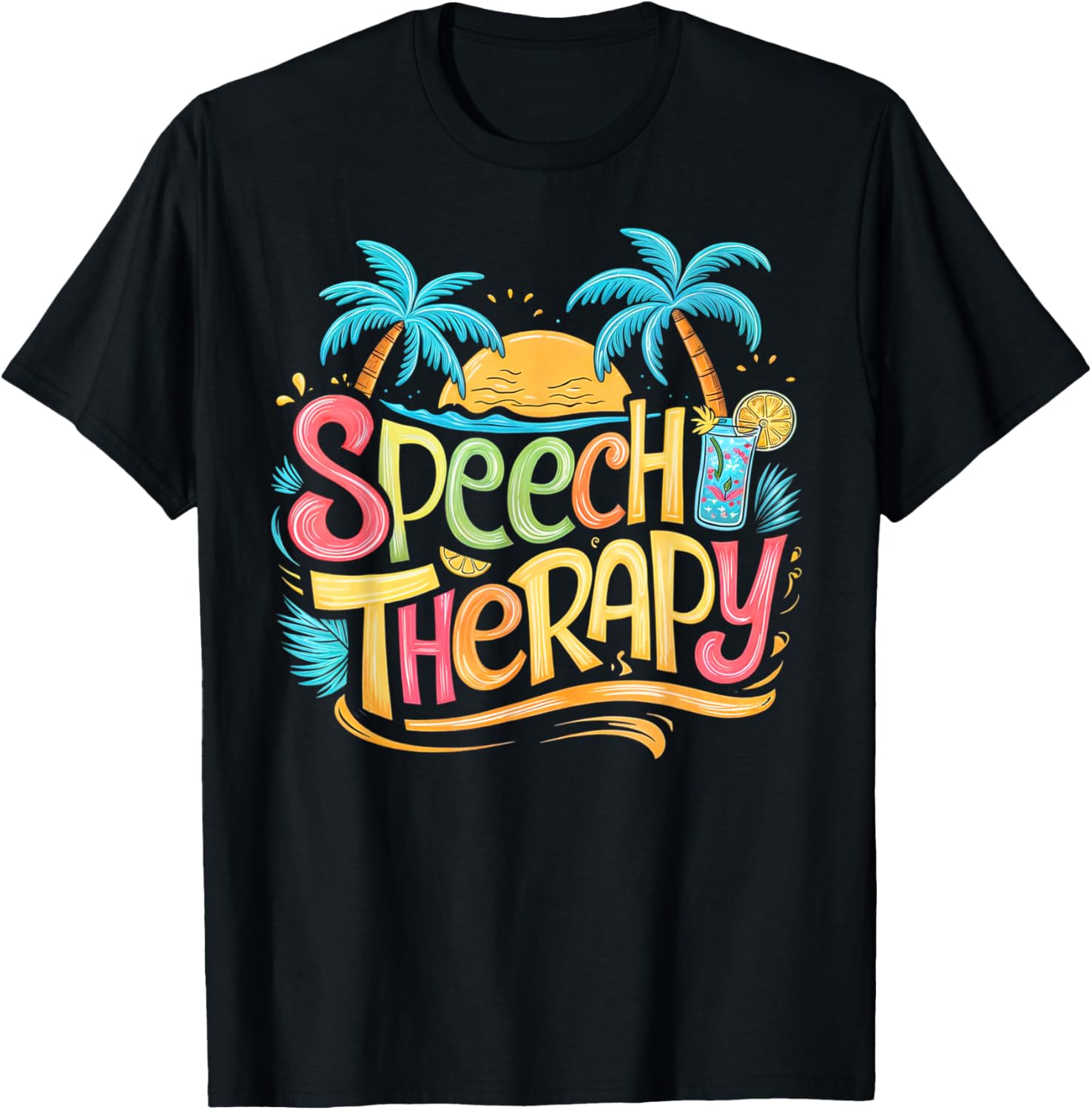 Speech Therapy SLP Beach Vacation Spring, Summer Therapist Men Women Girls Kids