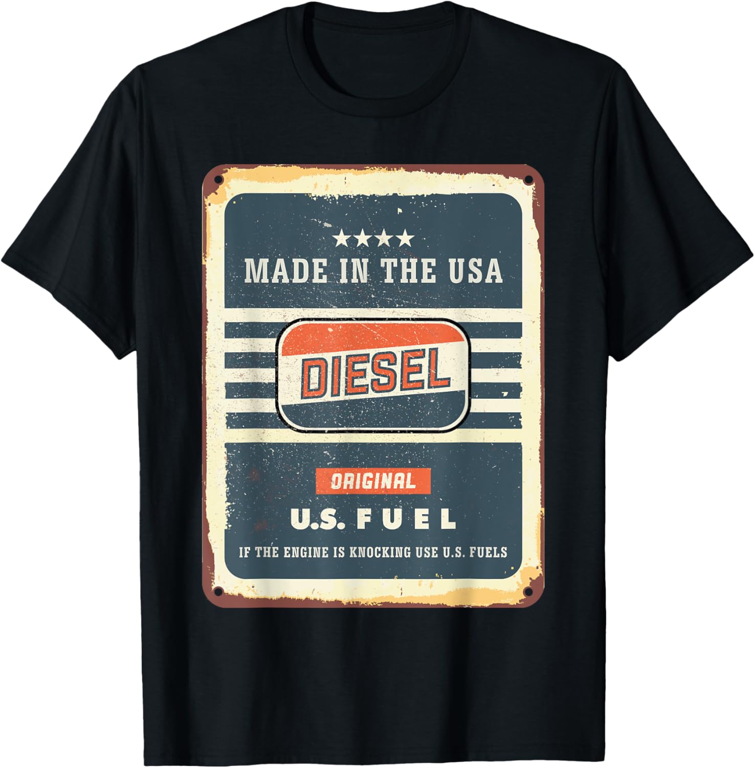 Vintage Diesel Fuel Sign Made in USA T Shirt