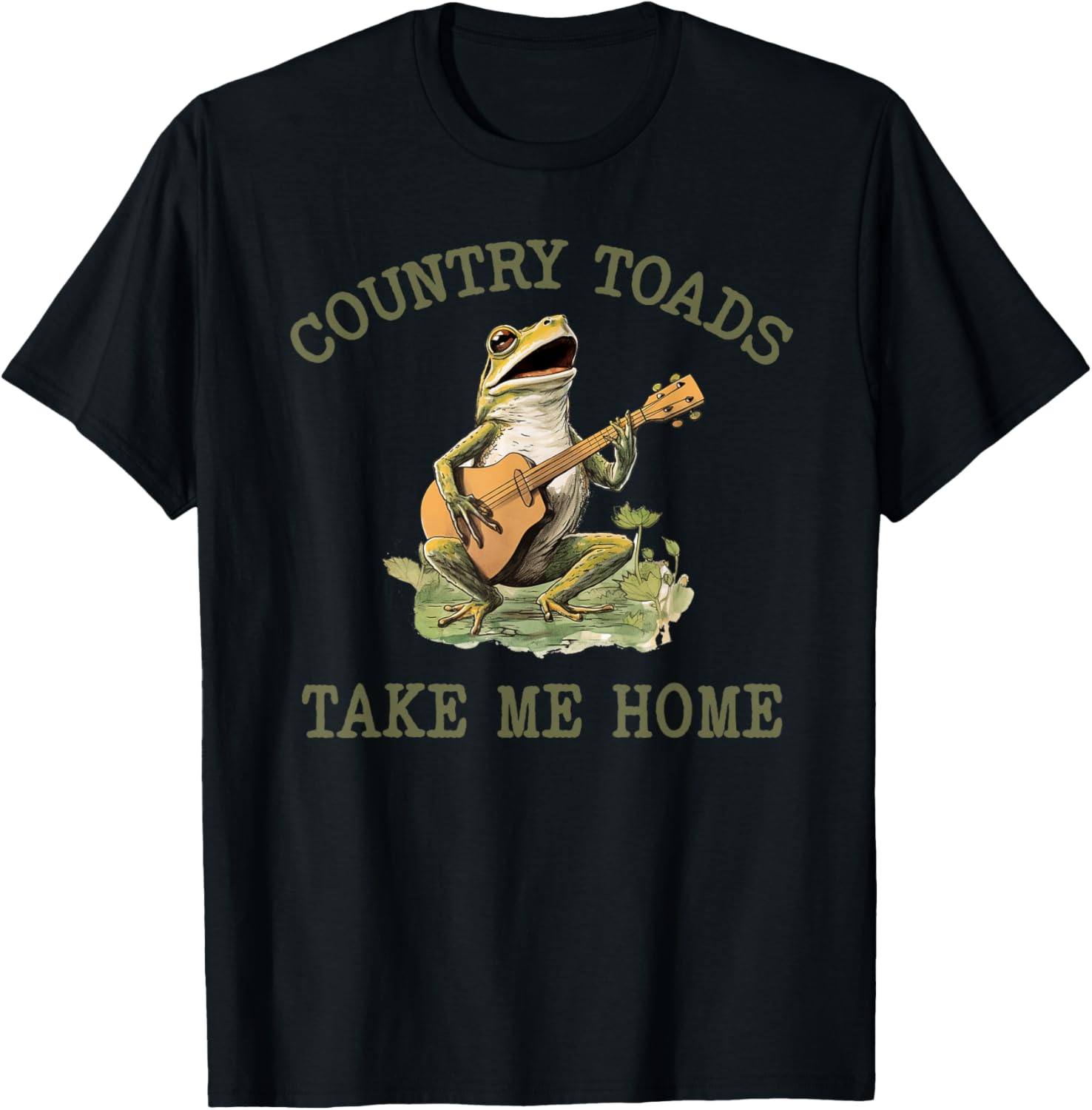 Funny Country Toads Take Me Home Vintage Graphic Tee