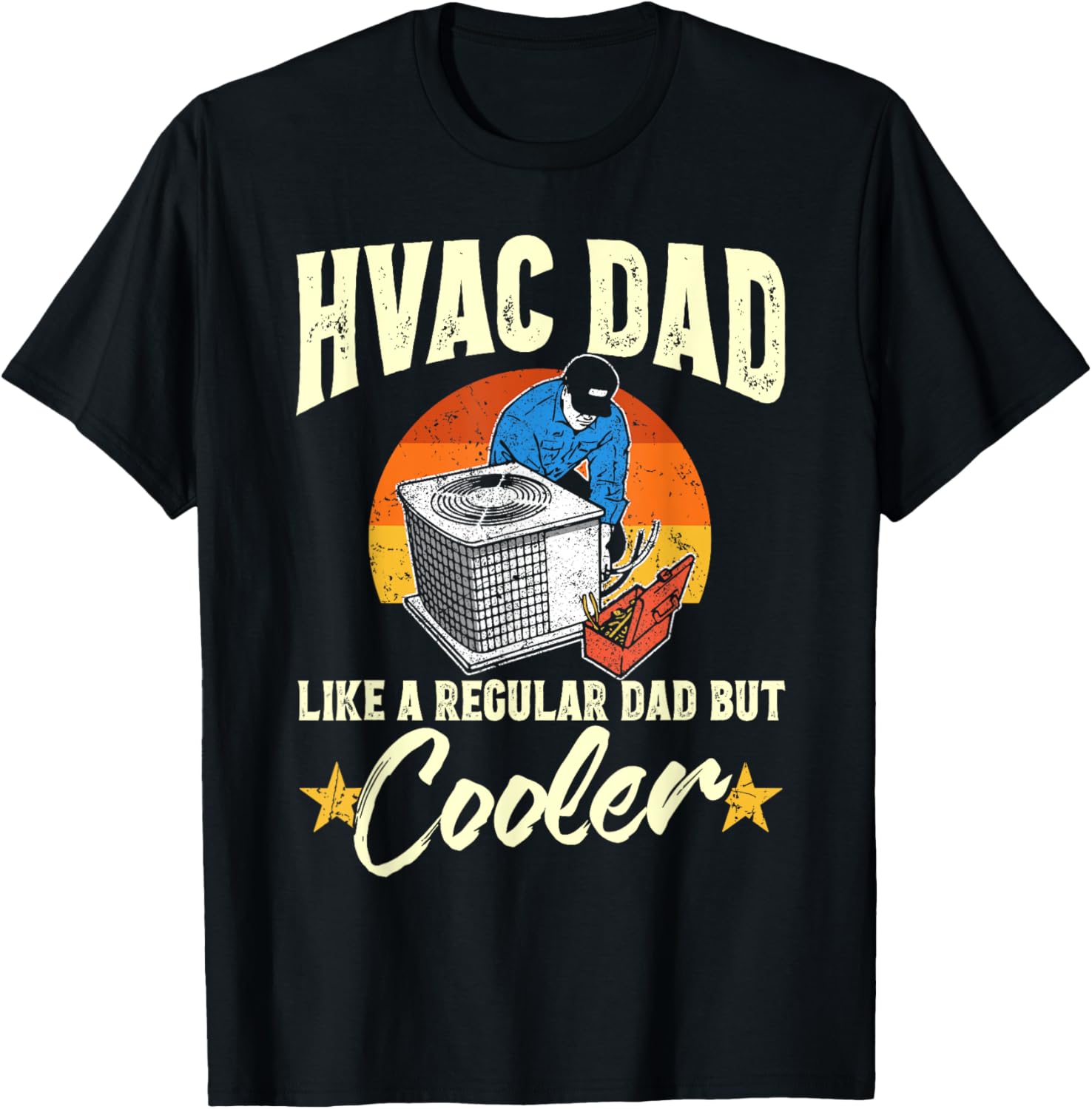 HVAC Dad But Cooler Mens Funny HVAC Technician Father
