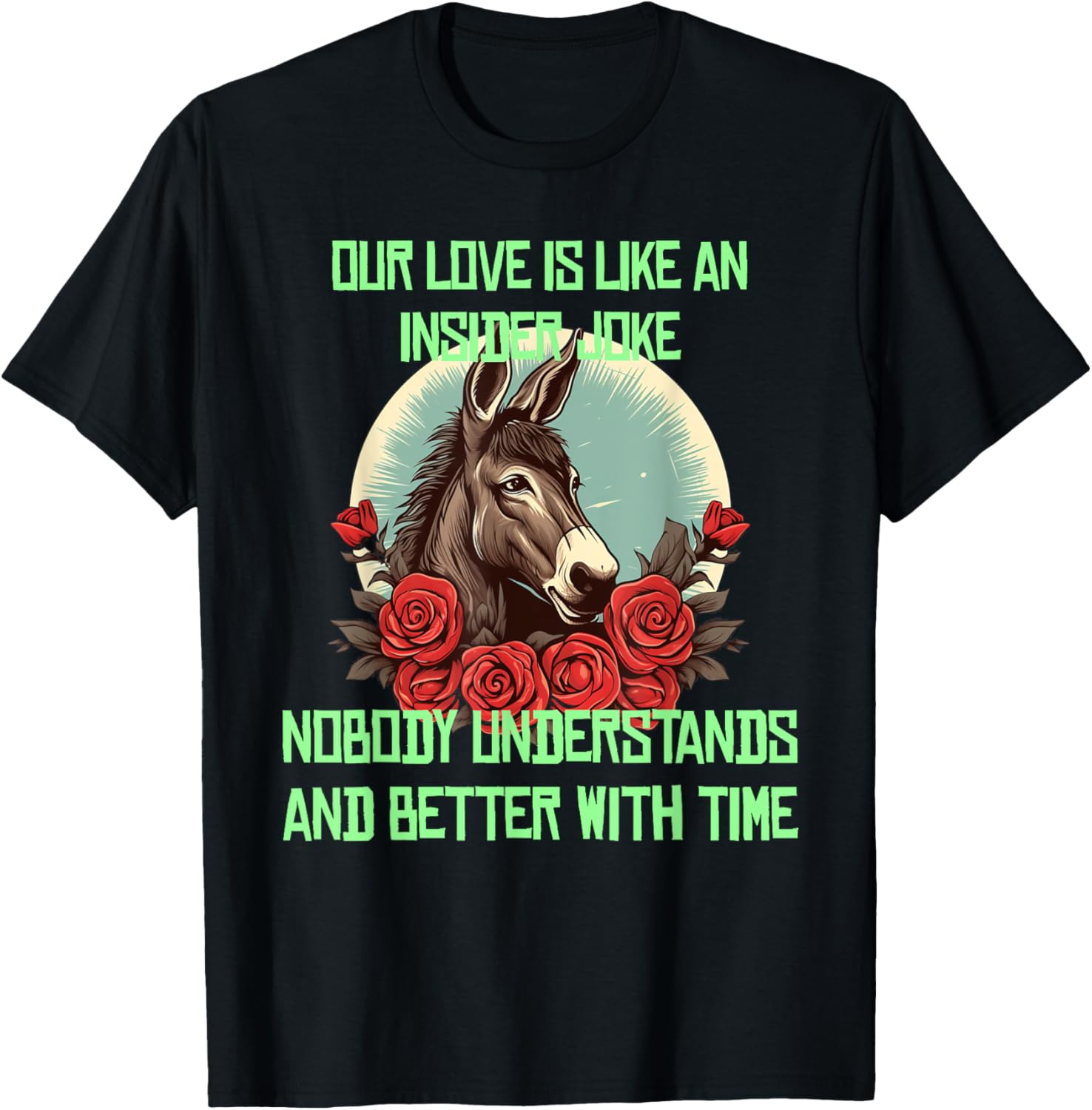 Cute donkey couple with insider jokes for happy relationship