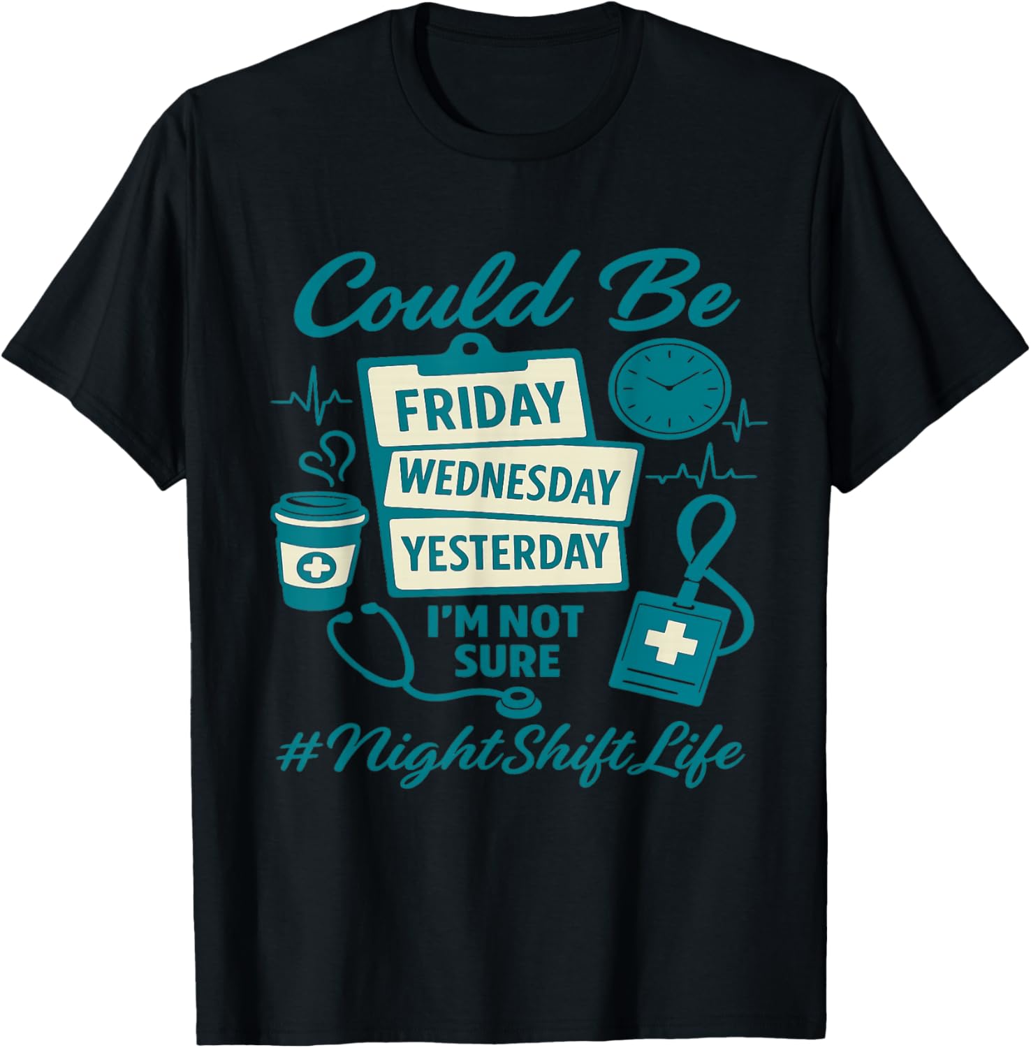 Funny Nursing Night Shift Life Squad Nurse Week