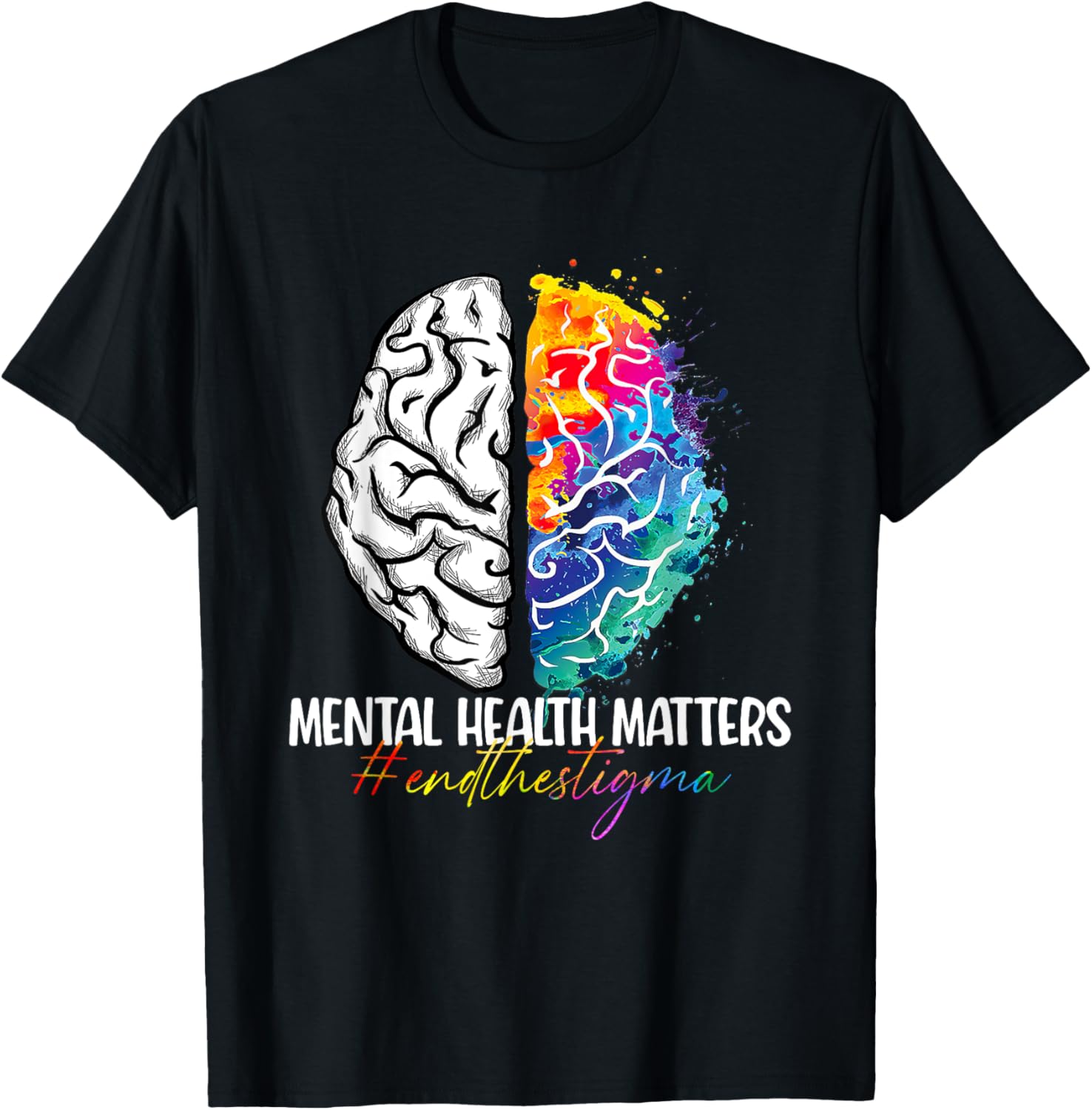 End The Stigma Mental Health Matters Tie Dye Awareness