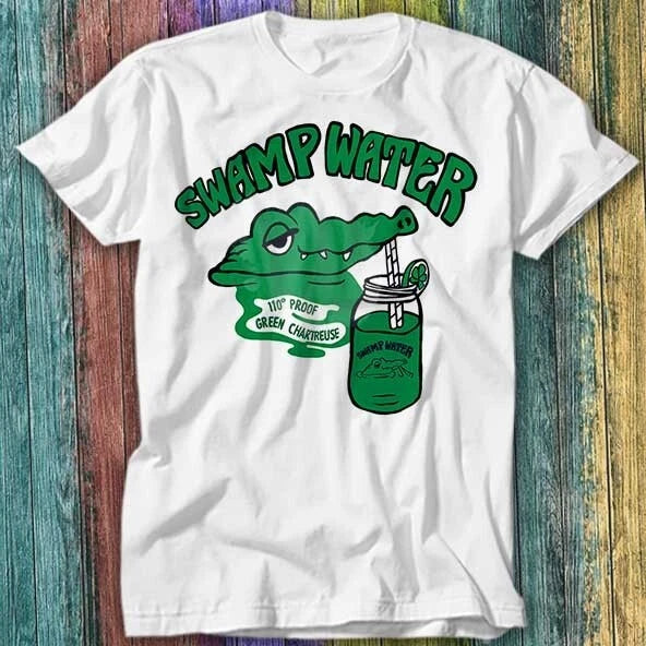 Swamp Water Green Chartreuse T Shirt Top Tee 304