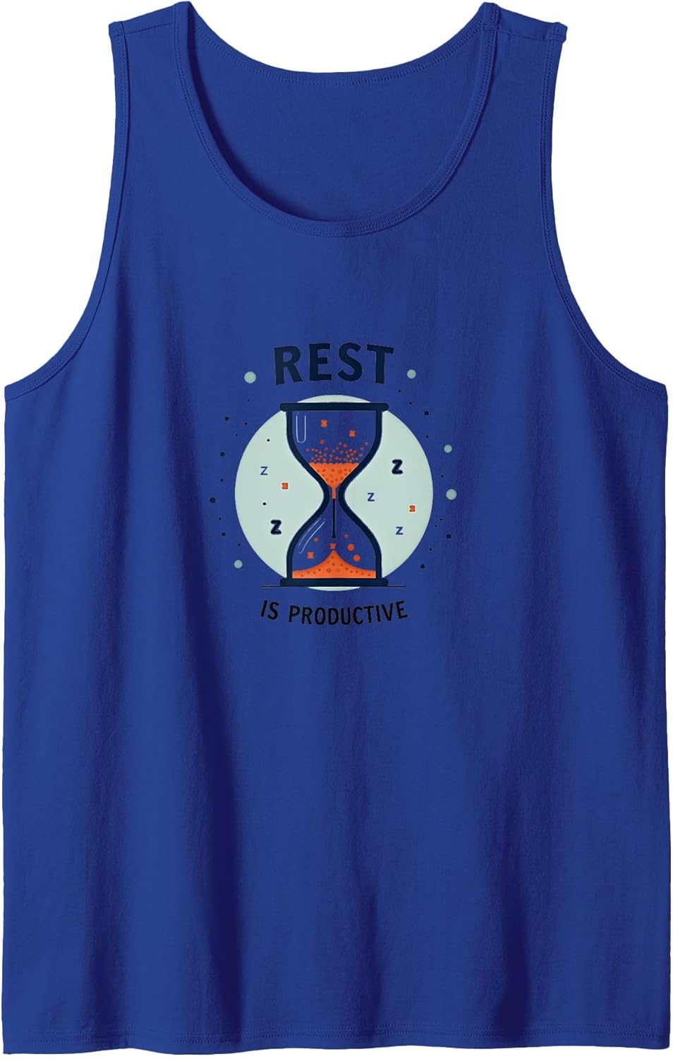 Rest is Productive: Inspiring Hourglass Wellness Tank Top