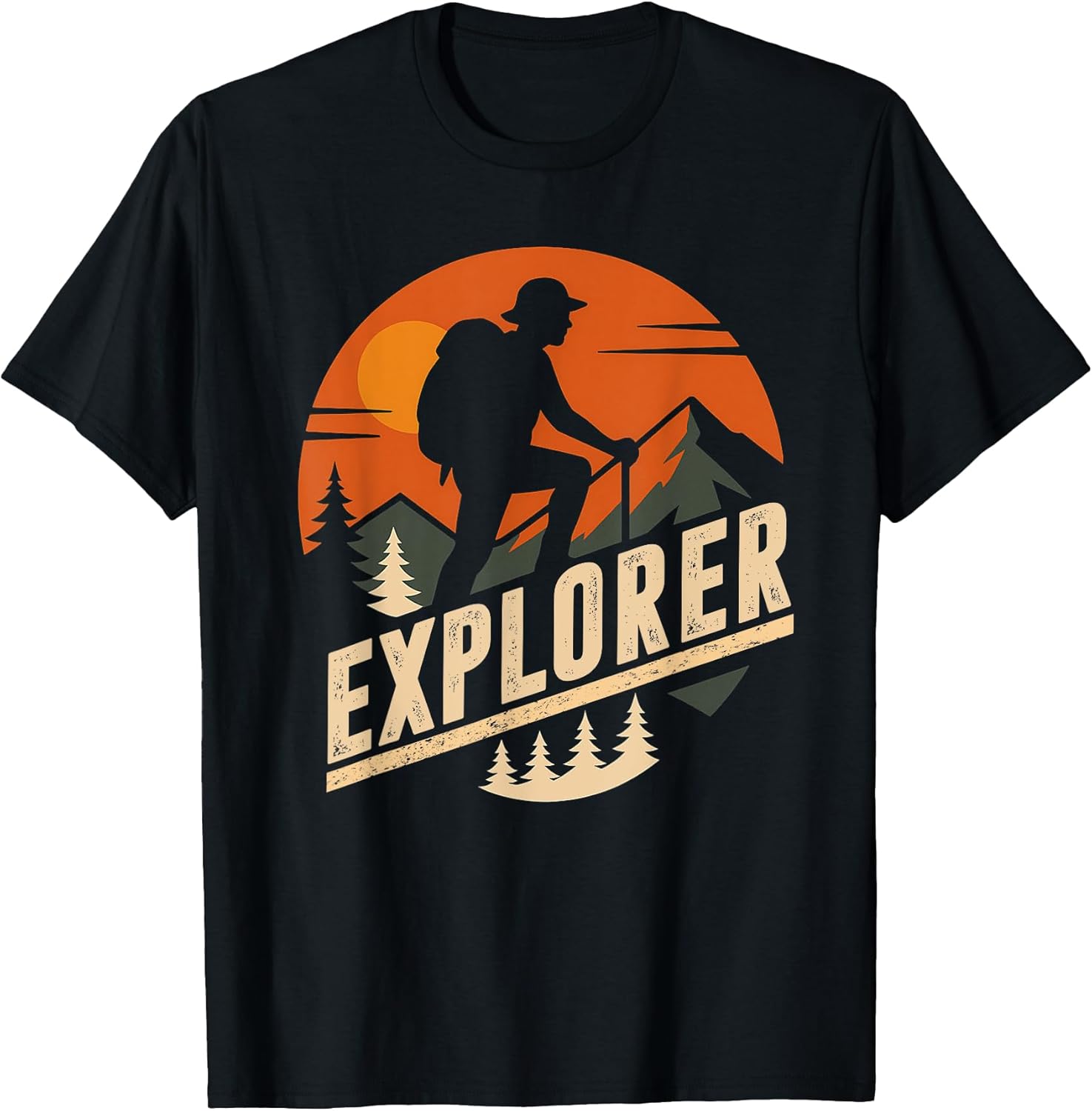 Explore More Trekking Mountains Camping Funny Explorer Hiker