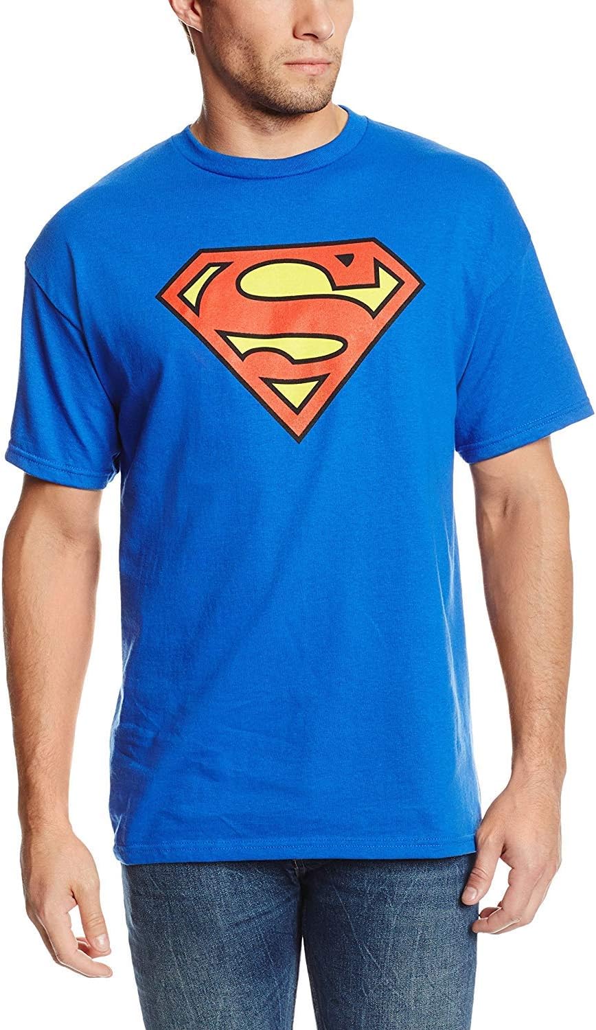 DC Comics Superman Men's Man Of Steel Distressed Logo Adult Graphic Print