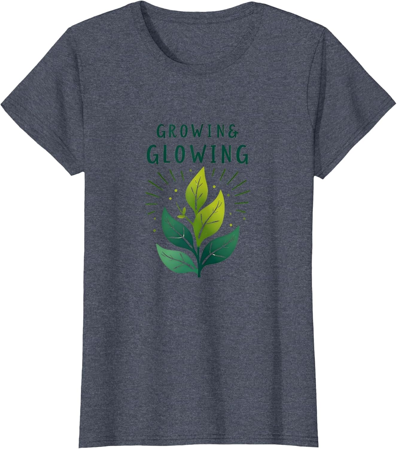 Growing Glowing: Vibrant Leaf Design for Nature Lovers
