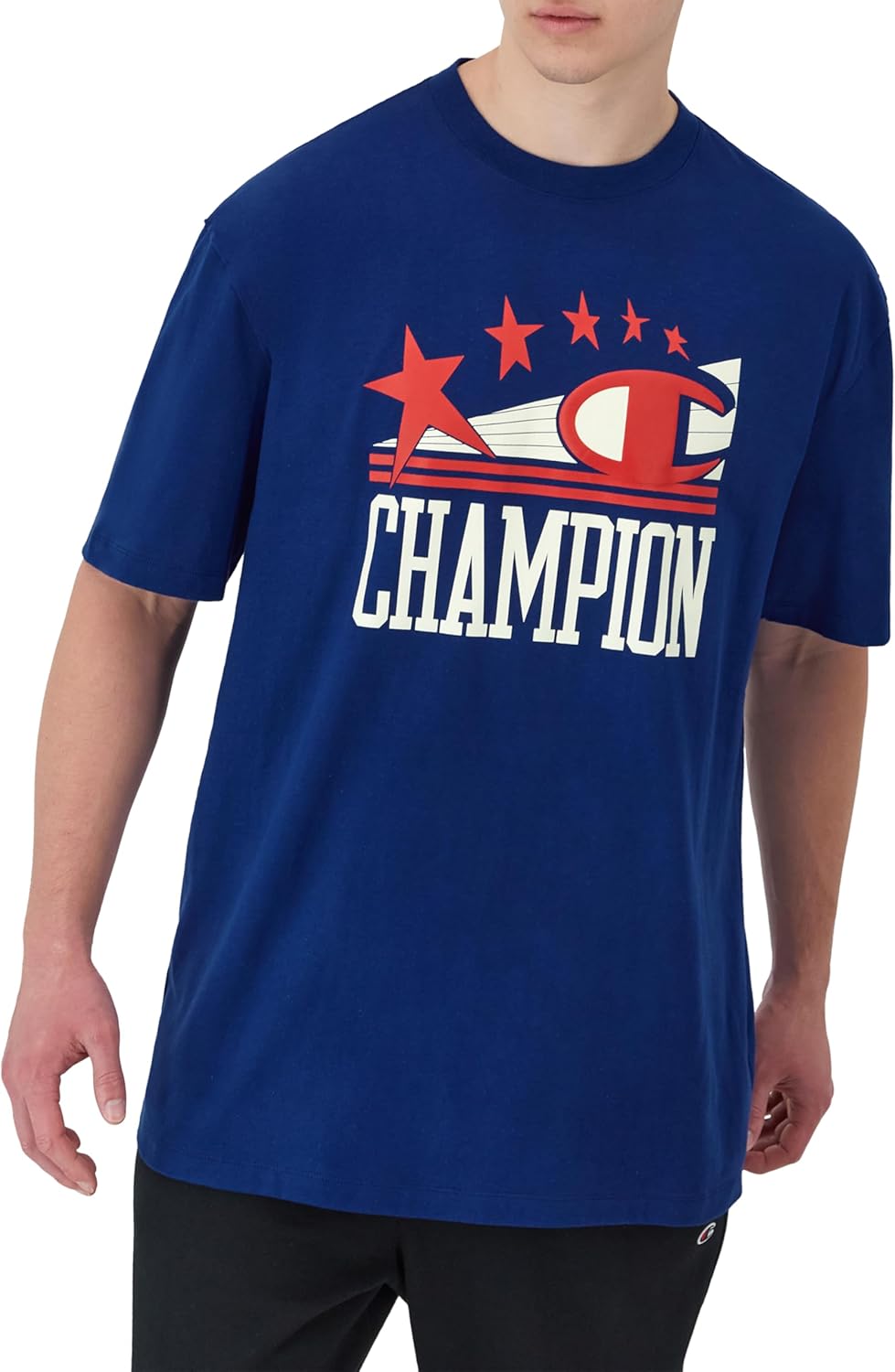 Champion Men's T shirt, Cotton Midweight Men's Crewneck Tee,t shirt for Men, Graphic Script