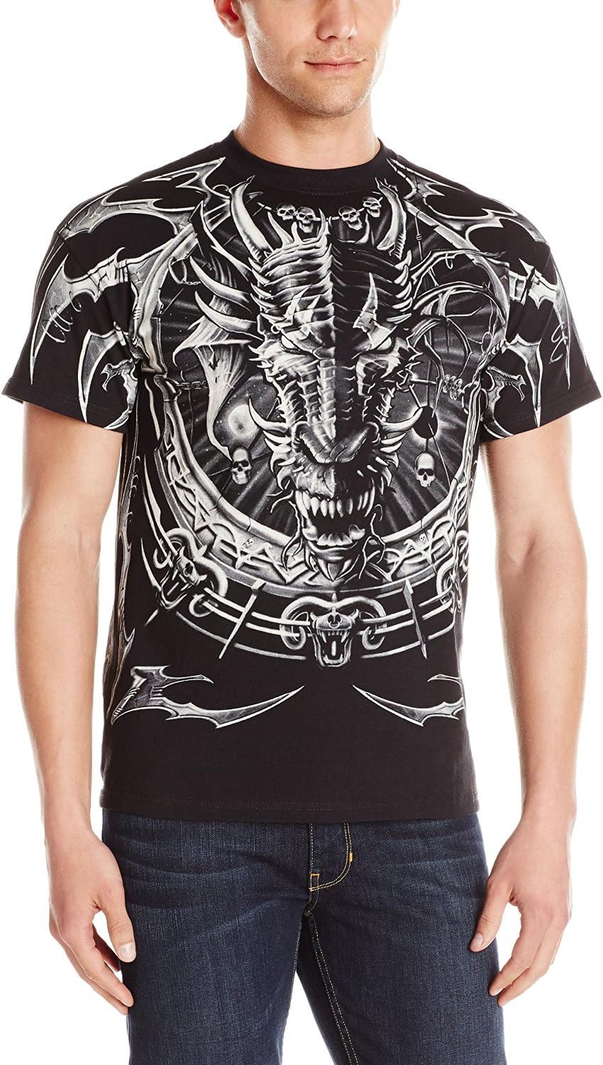 Liquid Blue Men's Plus Size Dragon Catcher