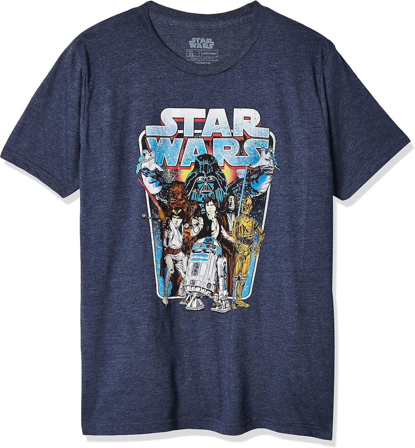 STAR WARS Boys' Big Classic Battle Logo Graphic Tee