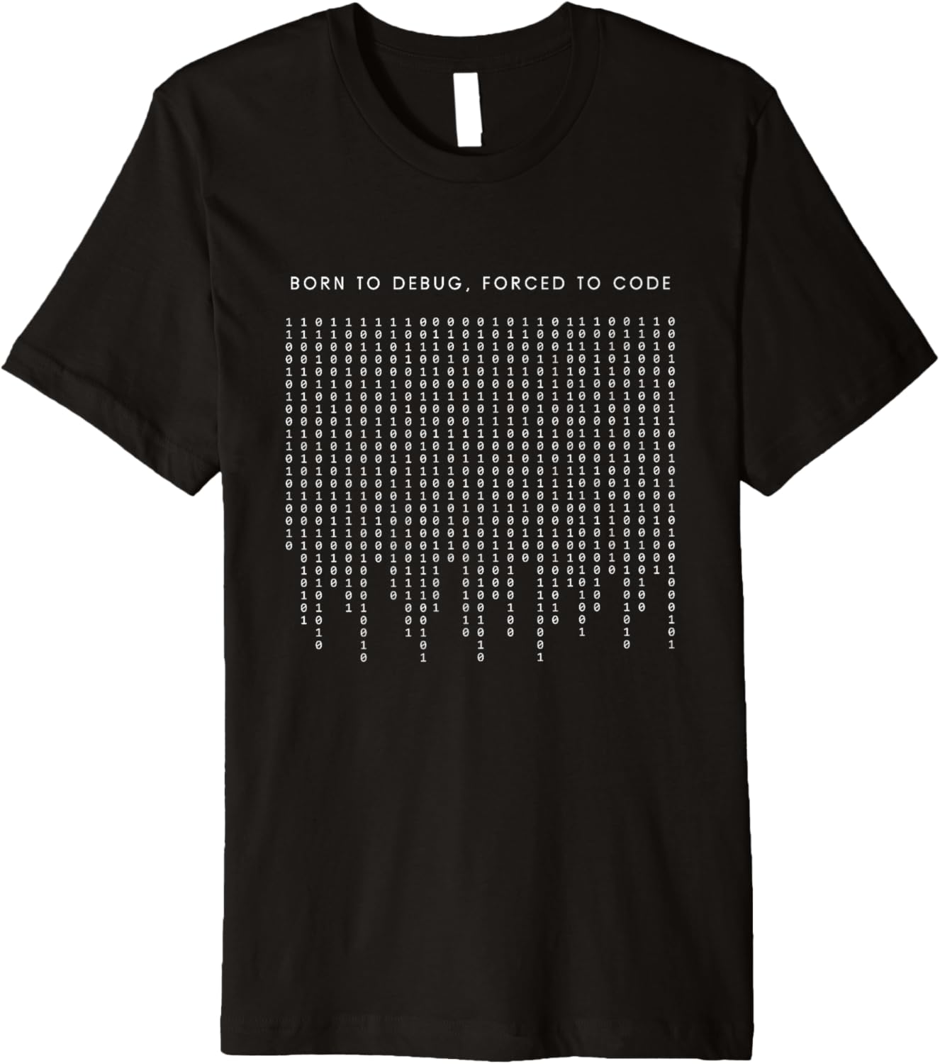 Born To Debug Forced To Code   Funny Minimalist Programmer Premium
