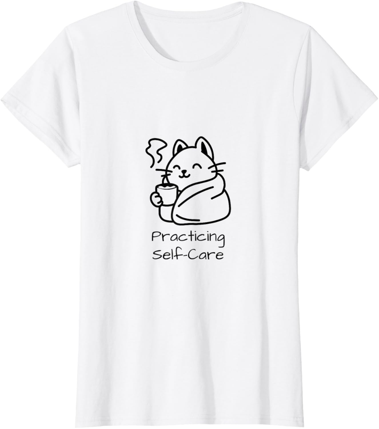 Practicing Self Care Funny Lazy Cat Relaxation Aesthetic Women