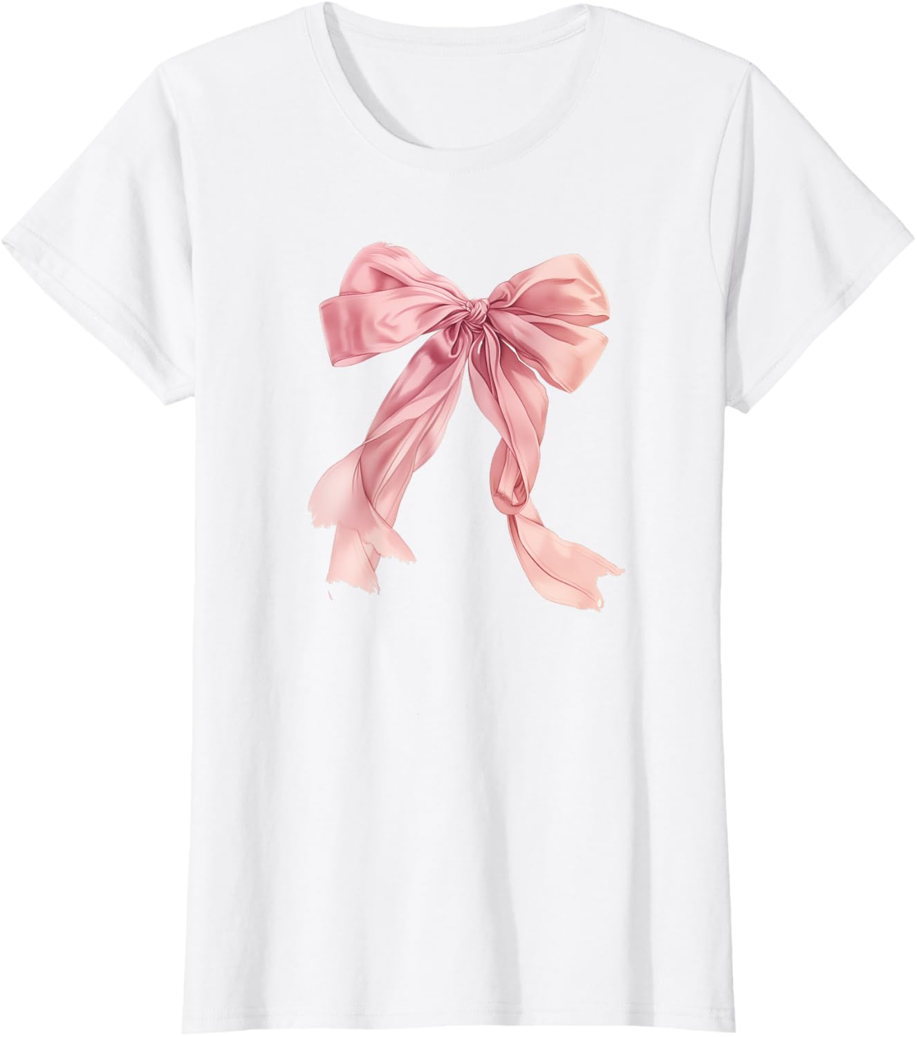 Baby Pink Bow Cute Coquette y2k Clean Girl Aesthetic Women