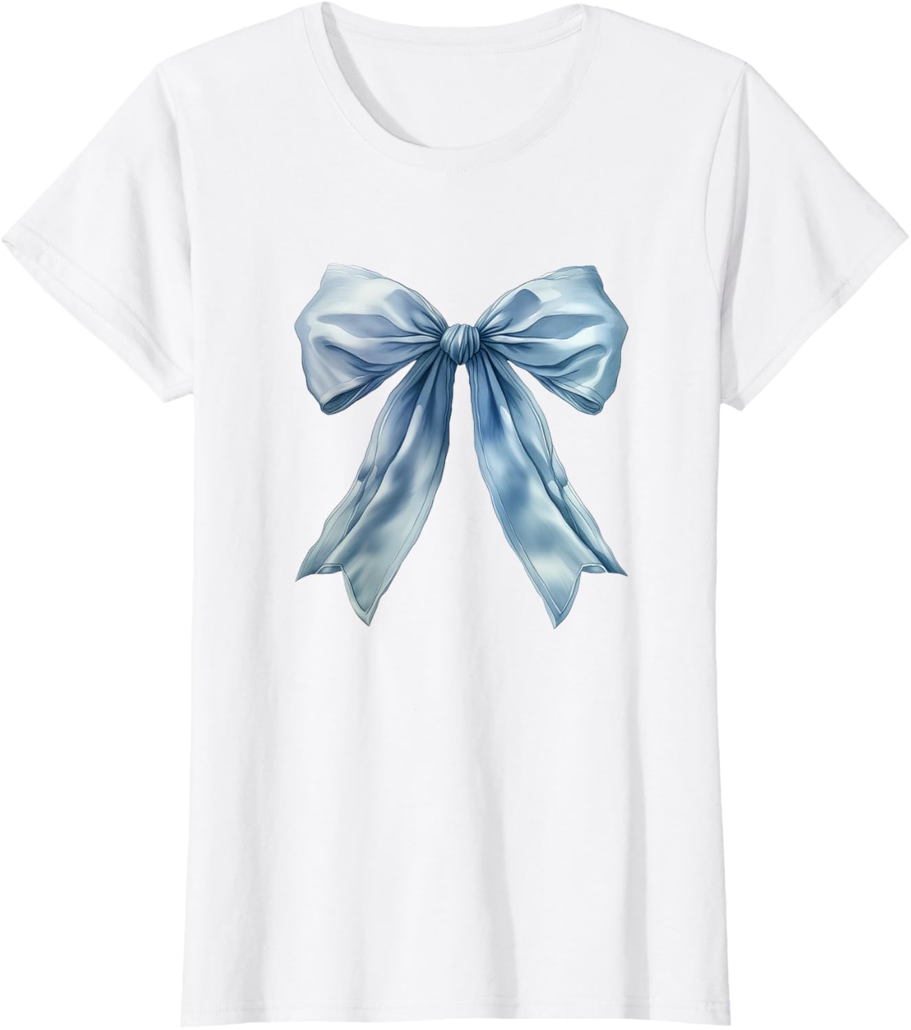Baby Blue Bow Cute Coquette y2k Clean Girl Aesthetic Women