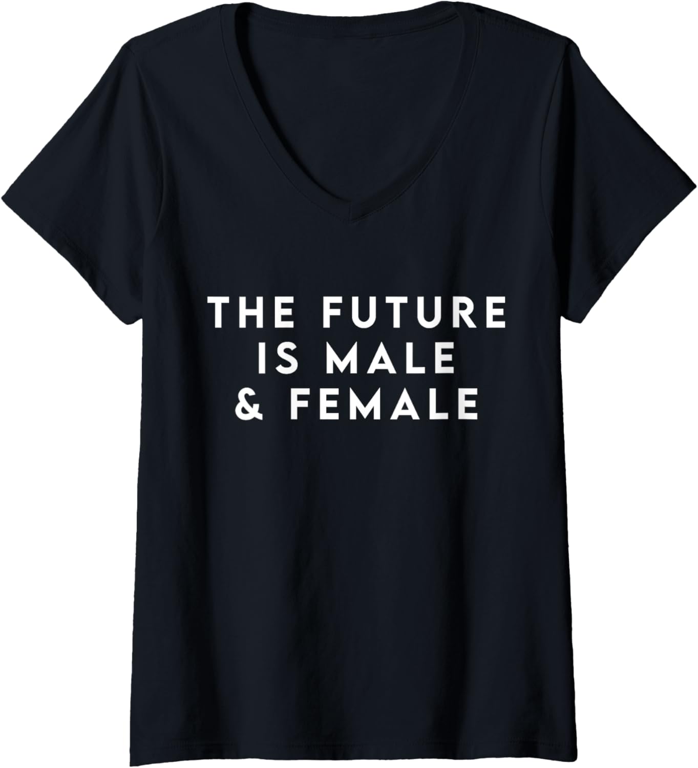 Womens The Future is Male and Female Shirt for Women Men Equality V Neck
