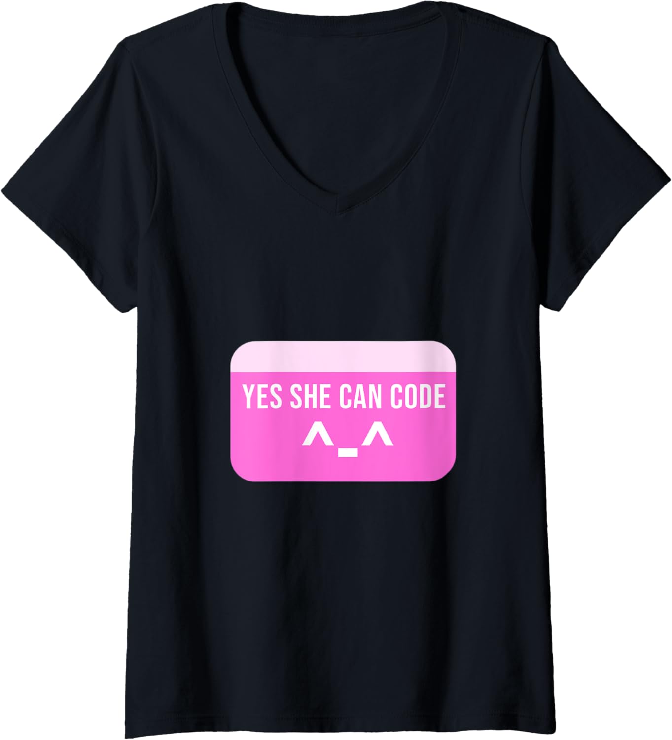 Womens She can code Software Developer V Neck