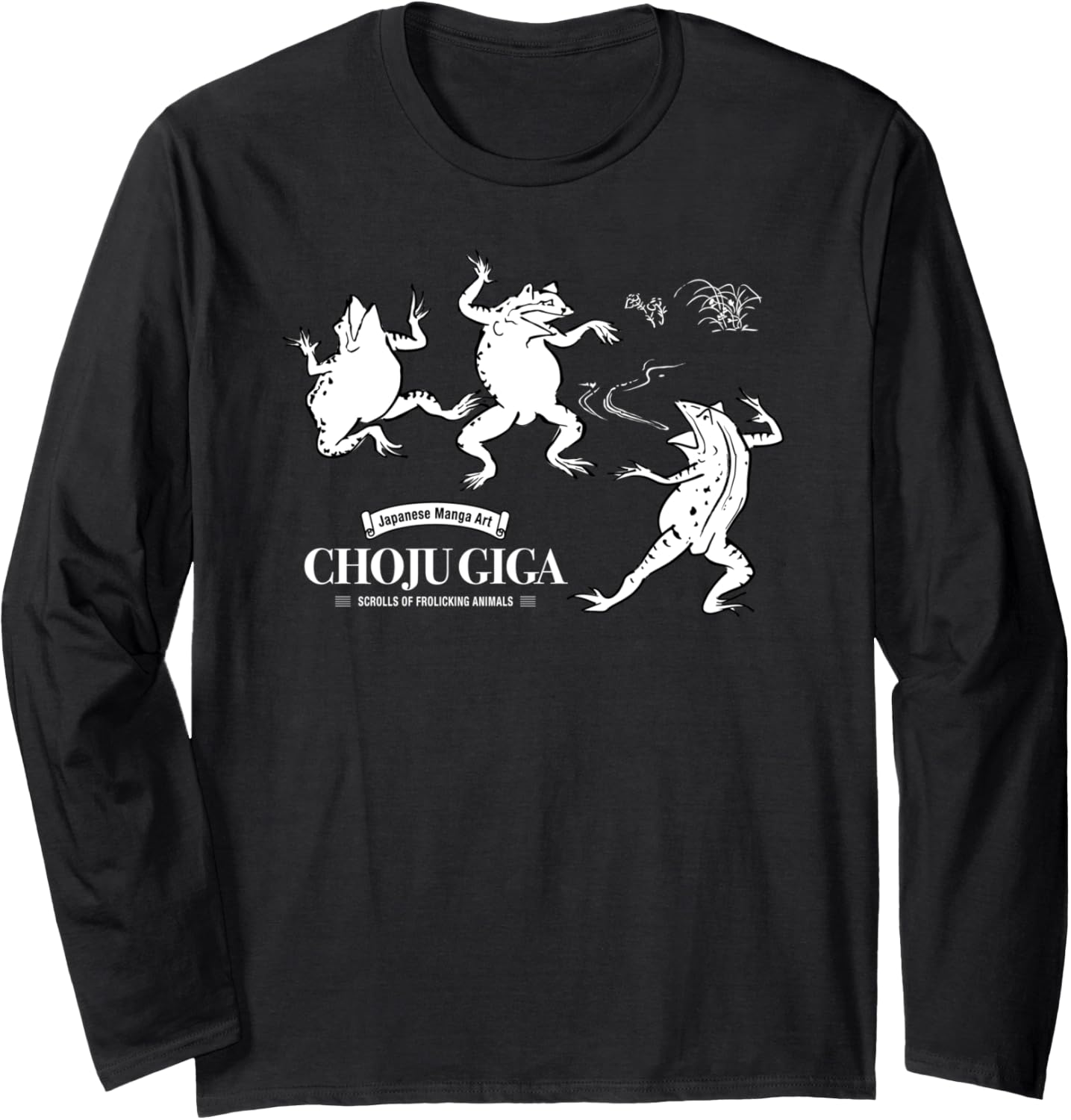 Choju Giga Japanese Manga Art Frolicking 3Frogs Animal Anime Long Sleeve