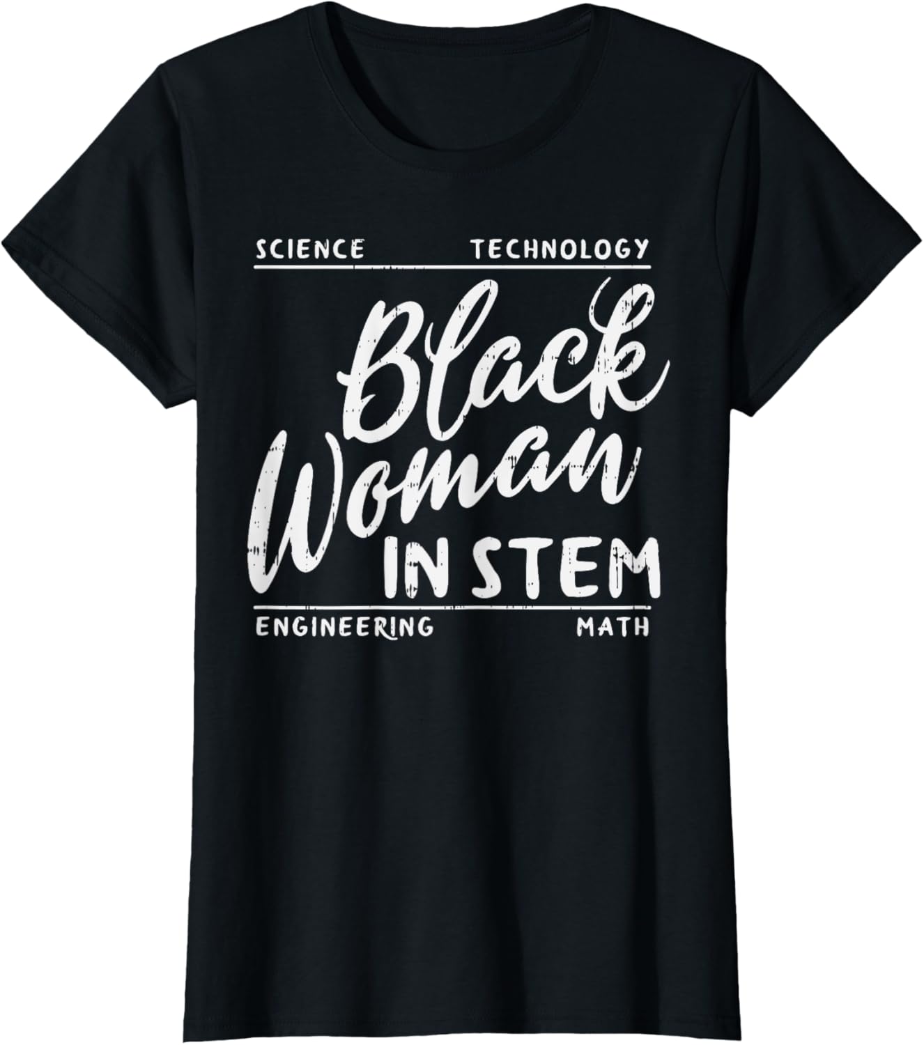 Black Woman In STEM Science Math African Melanin Girl Gift