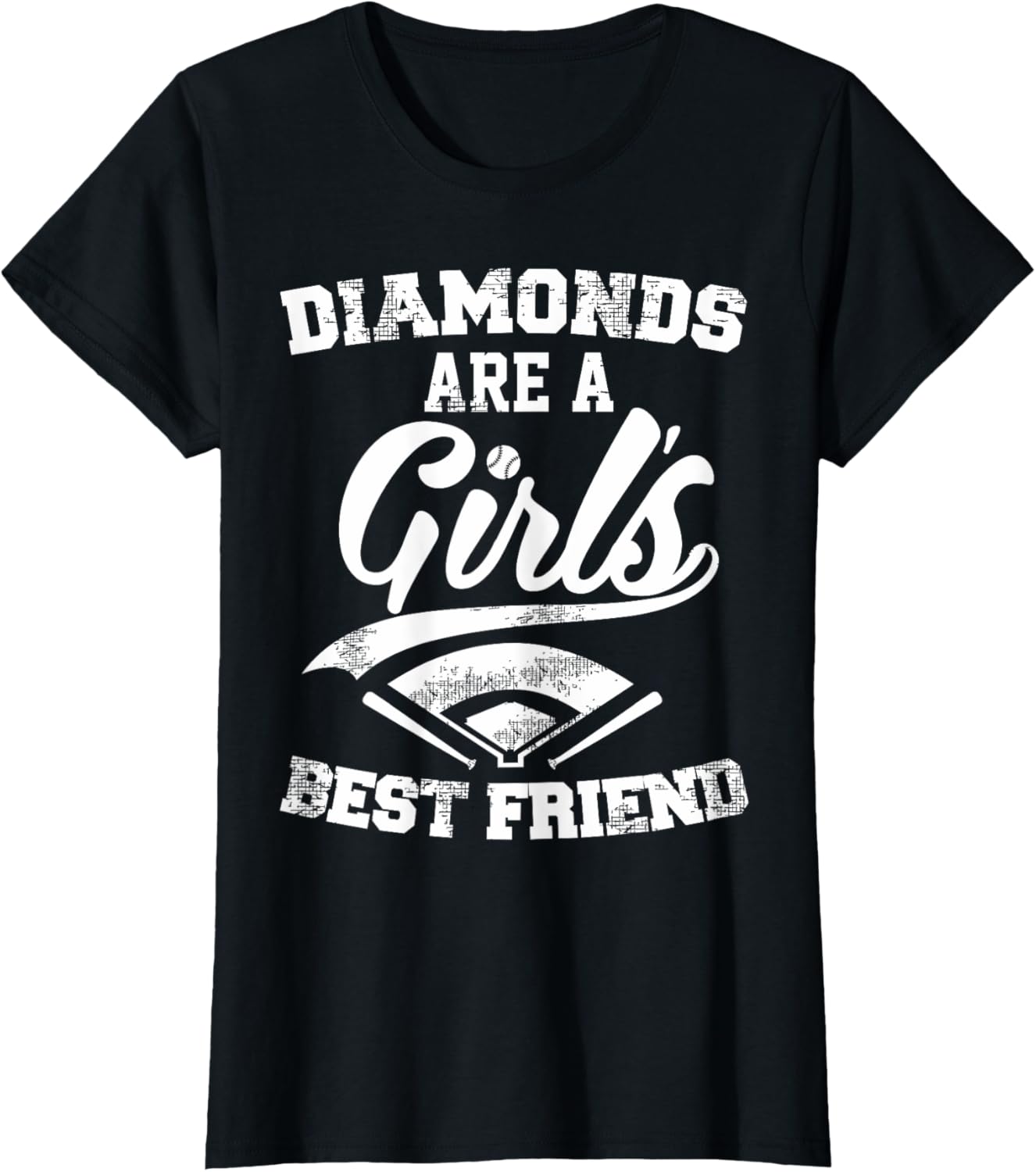 Diamonds are a Girl's Best Friend T Shirt | Baseball Shirt