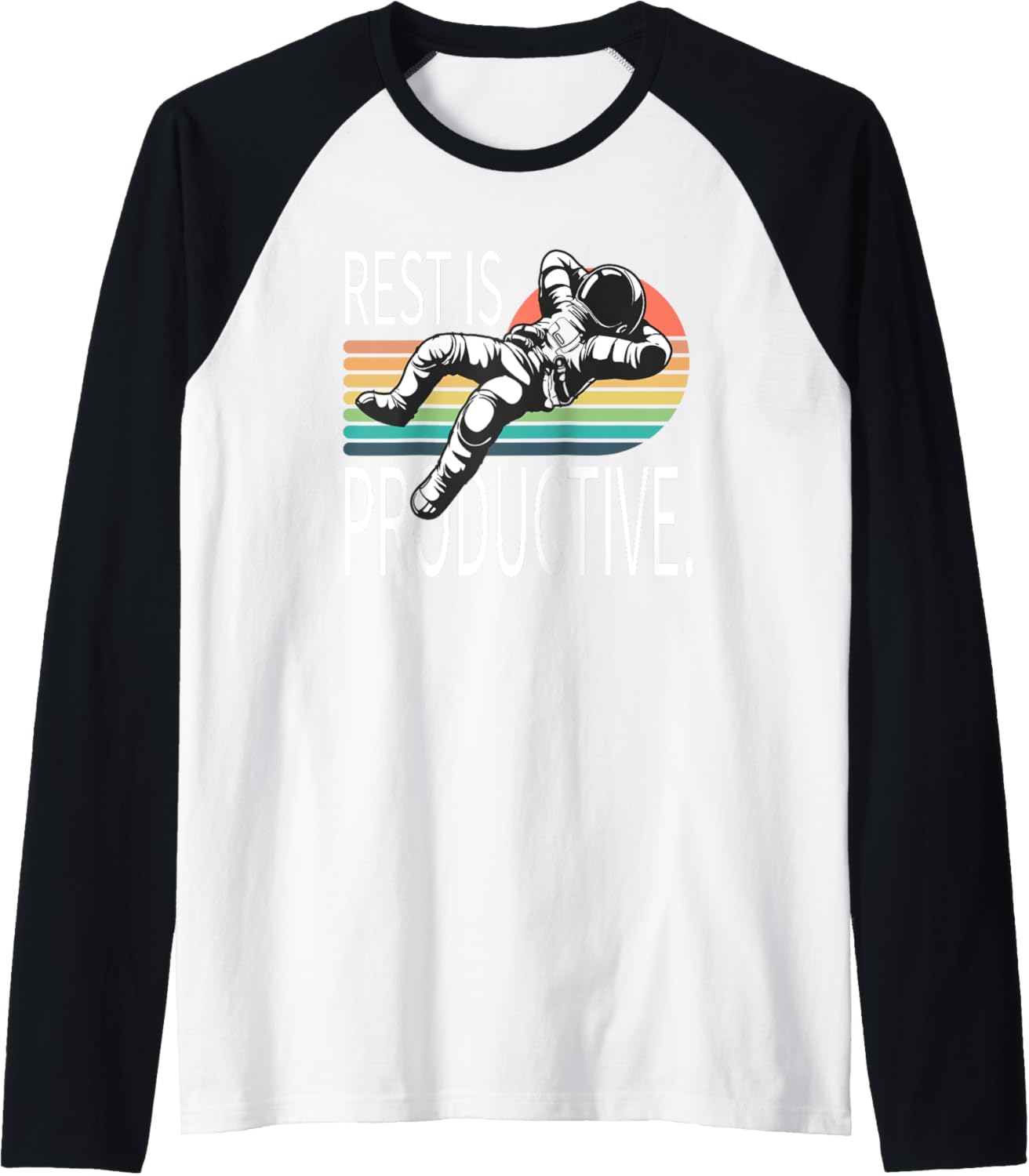 Rest Is Productive 2024 Raglan Baseball Tee