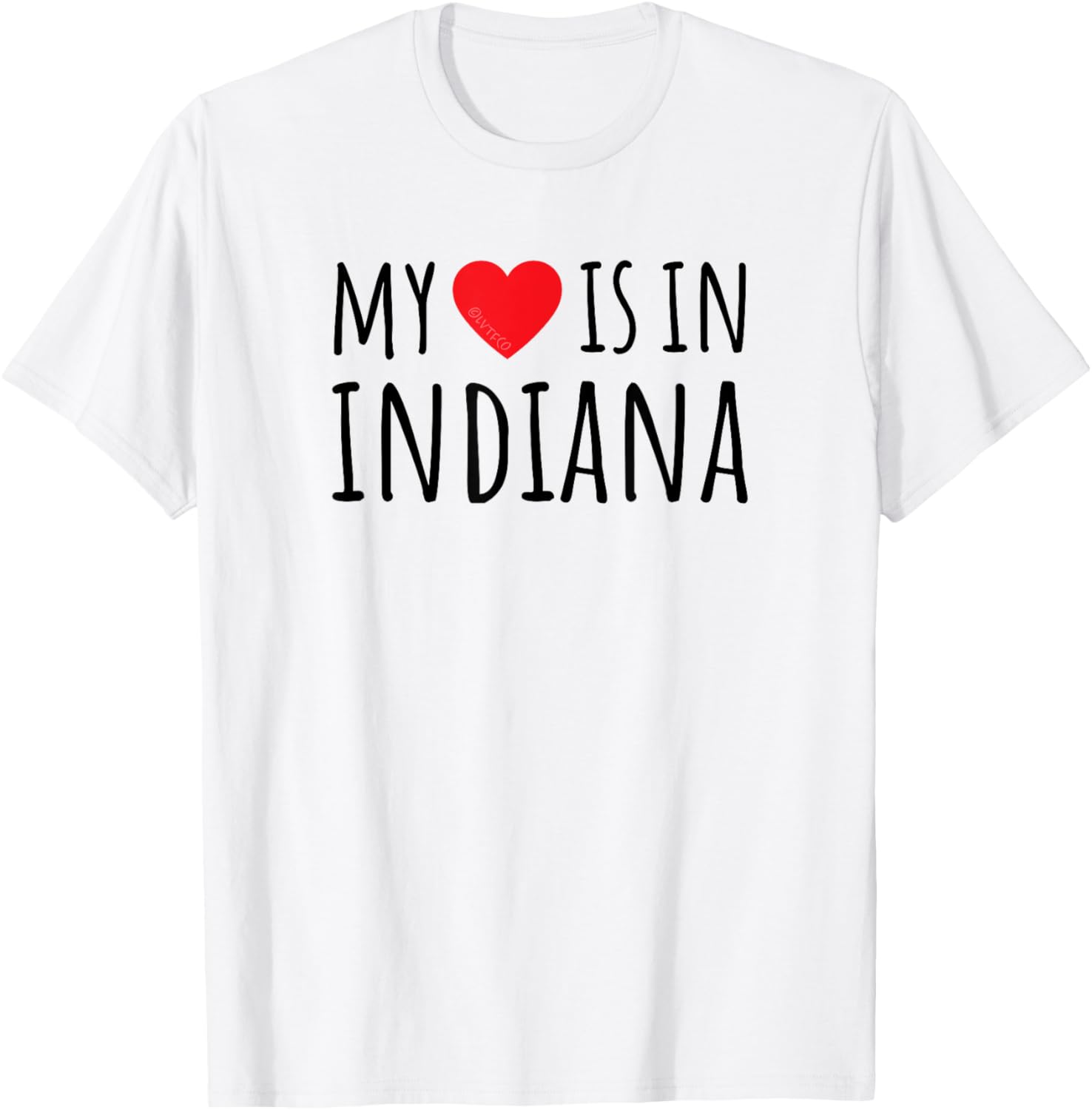 MY HEART IS IN INDIANA Cute American State