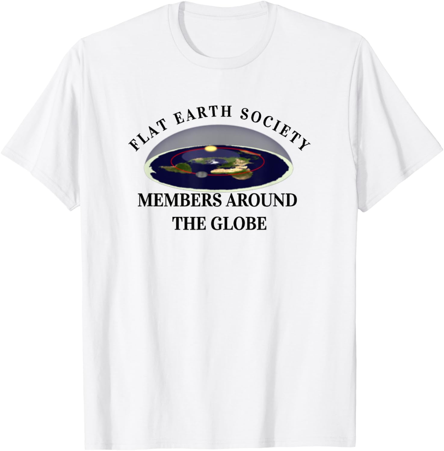 Flat Earth T shirt Flat Earther Society Member Shirt