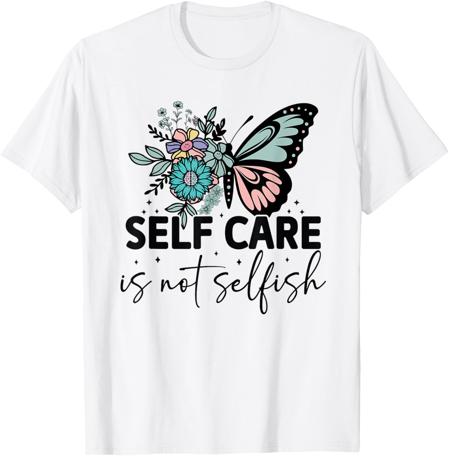 Groovy Self Care Is Not Selfish Vintage Hippie