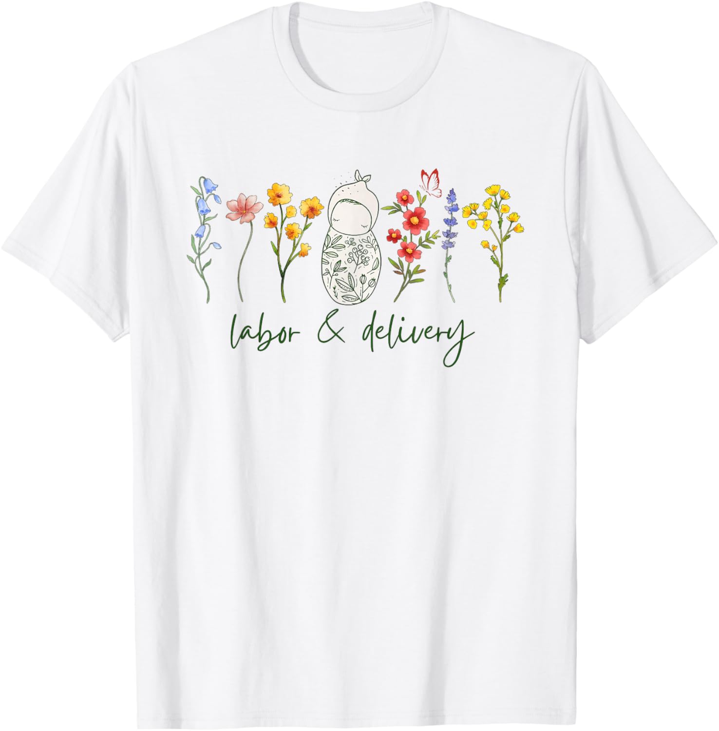 Wildflower Labor and Delivery Nurse Graduation Midwife