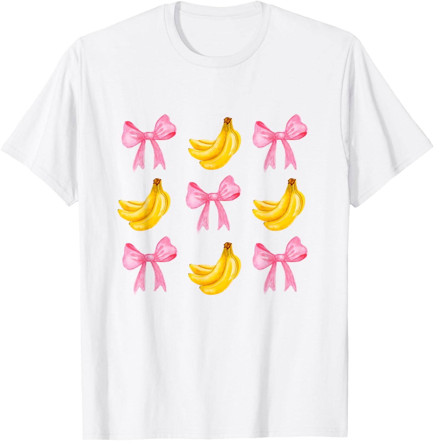 Pink Bows Cute Coquette banana y2k Clean Girl Aesthetic