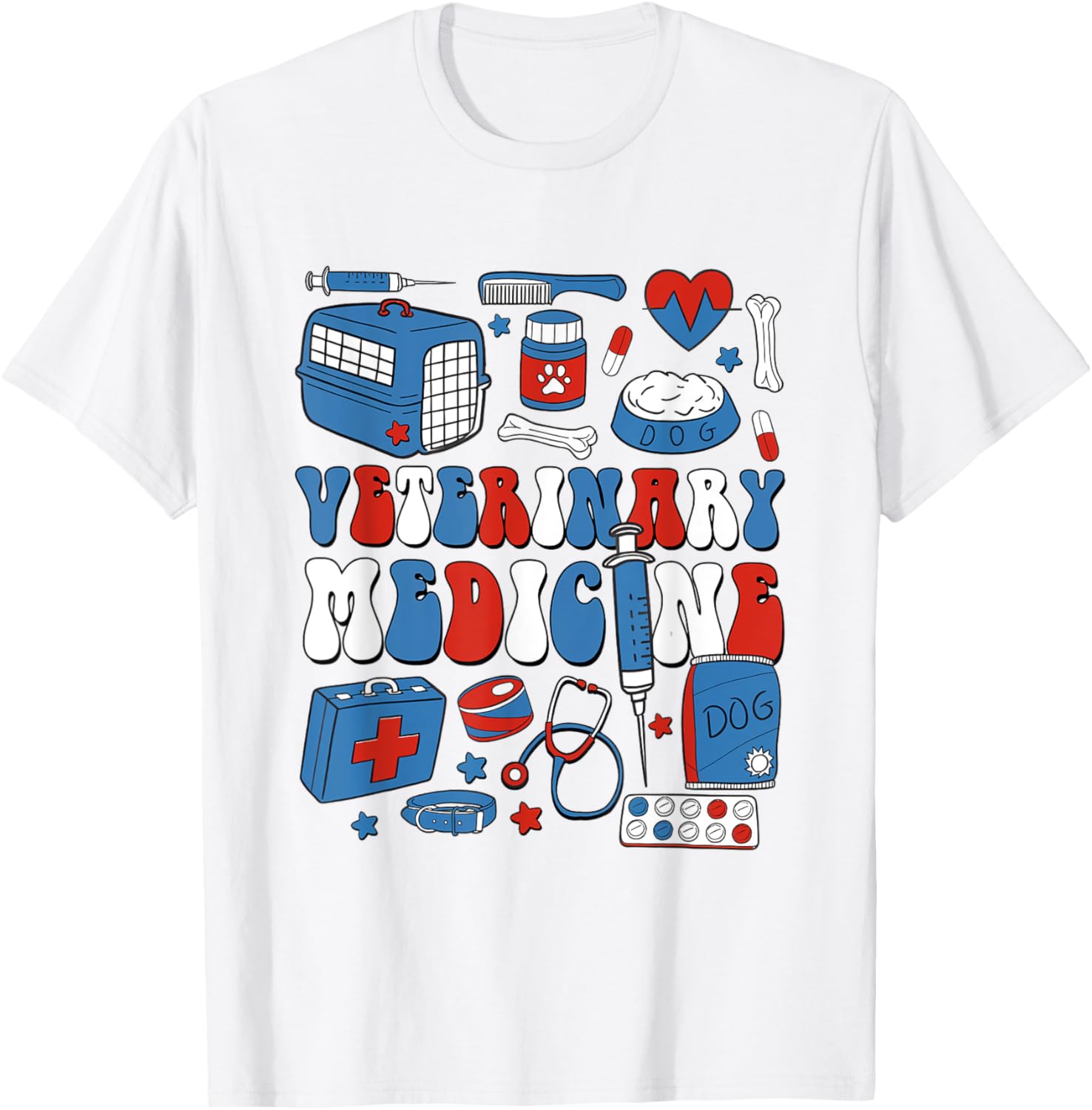 4th Of July Vet Tech Retro American Veterinary Medicine