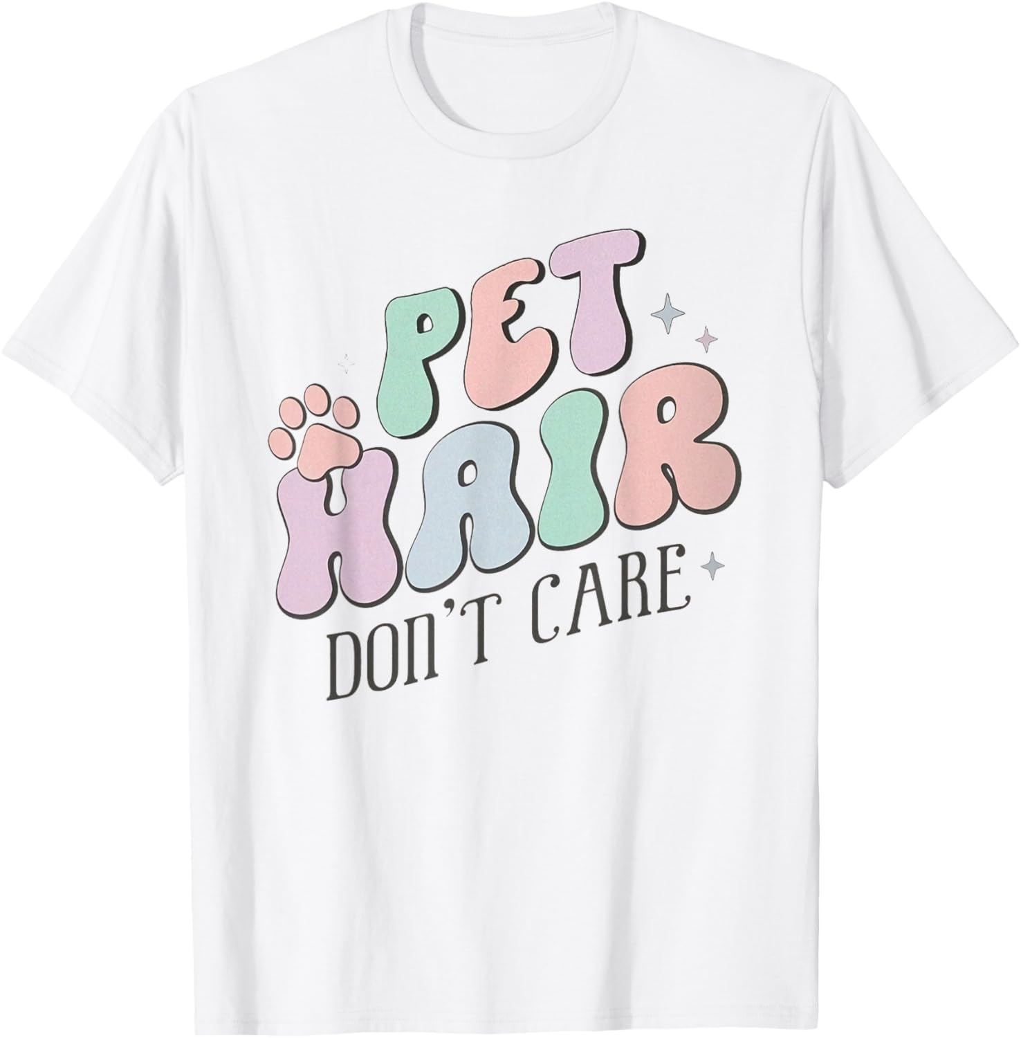 Retro Vet Tech Pet Hair Don't Care Veterinary Medicine