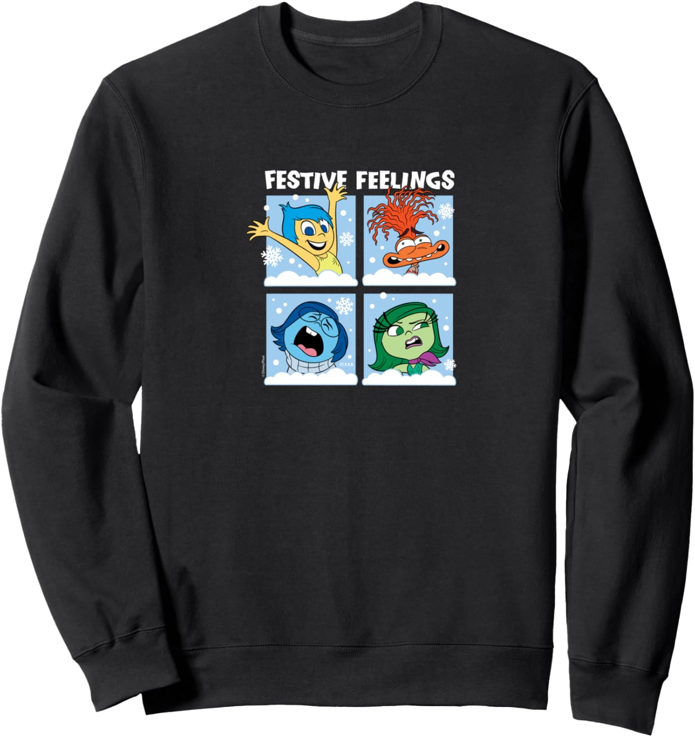 Inside Out 2   Joy Sadness Anxiety Disgust Festive Feelings Sweatshirt