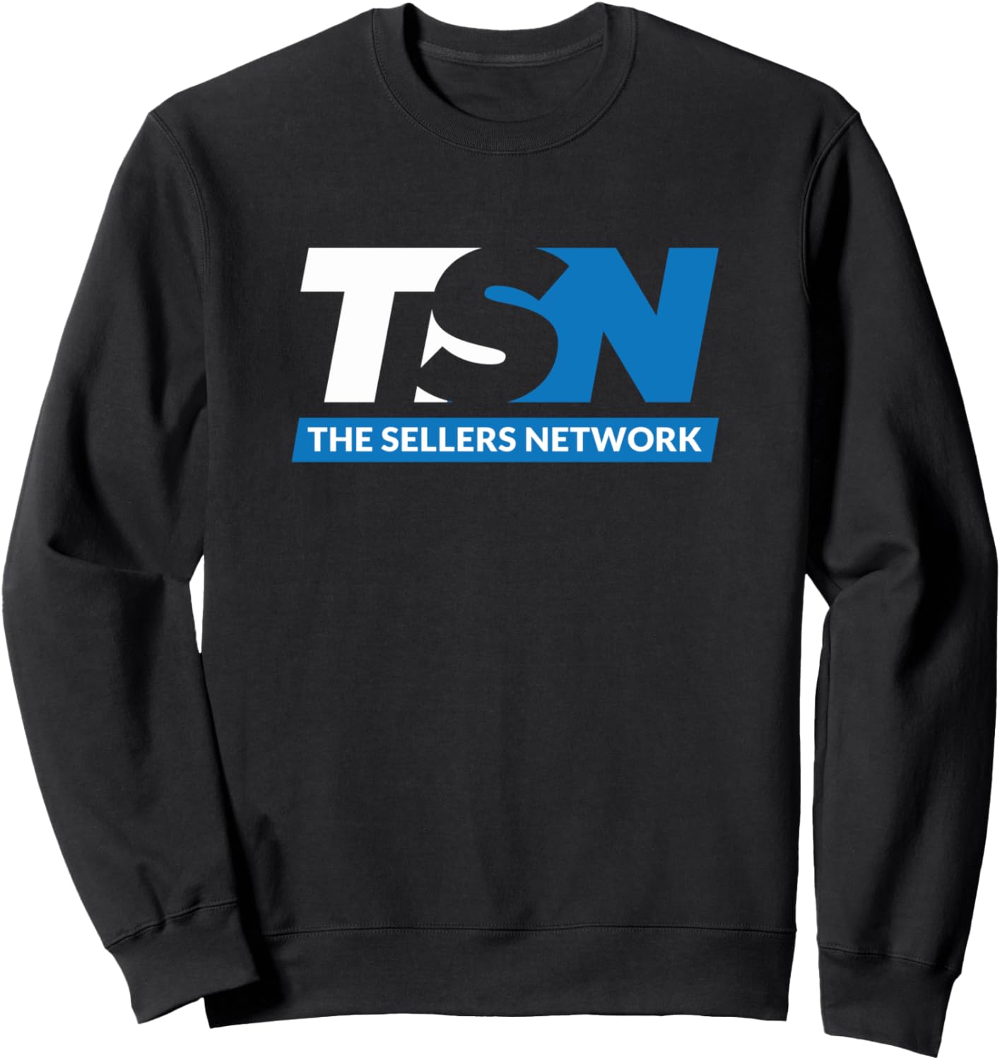 The Sellers Network   White Blue Logo Sweatshirt