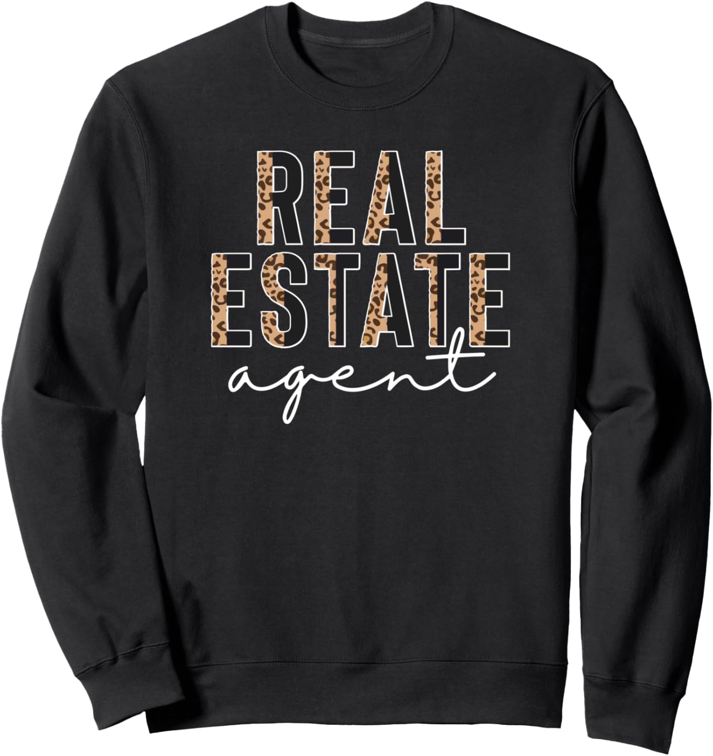 Real Estate Agent Women's Cheetah Leopard Home Seller Sweatshirt