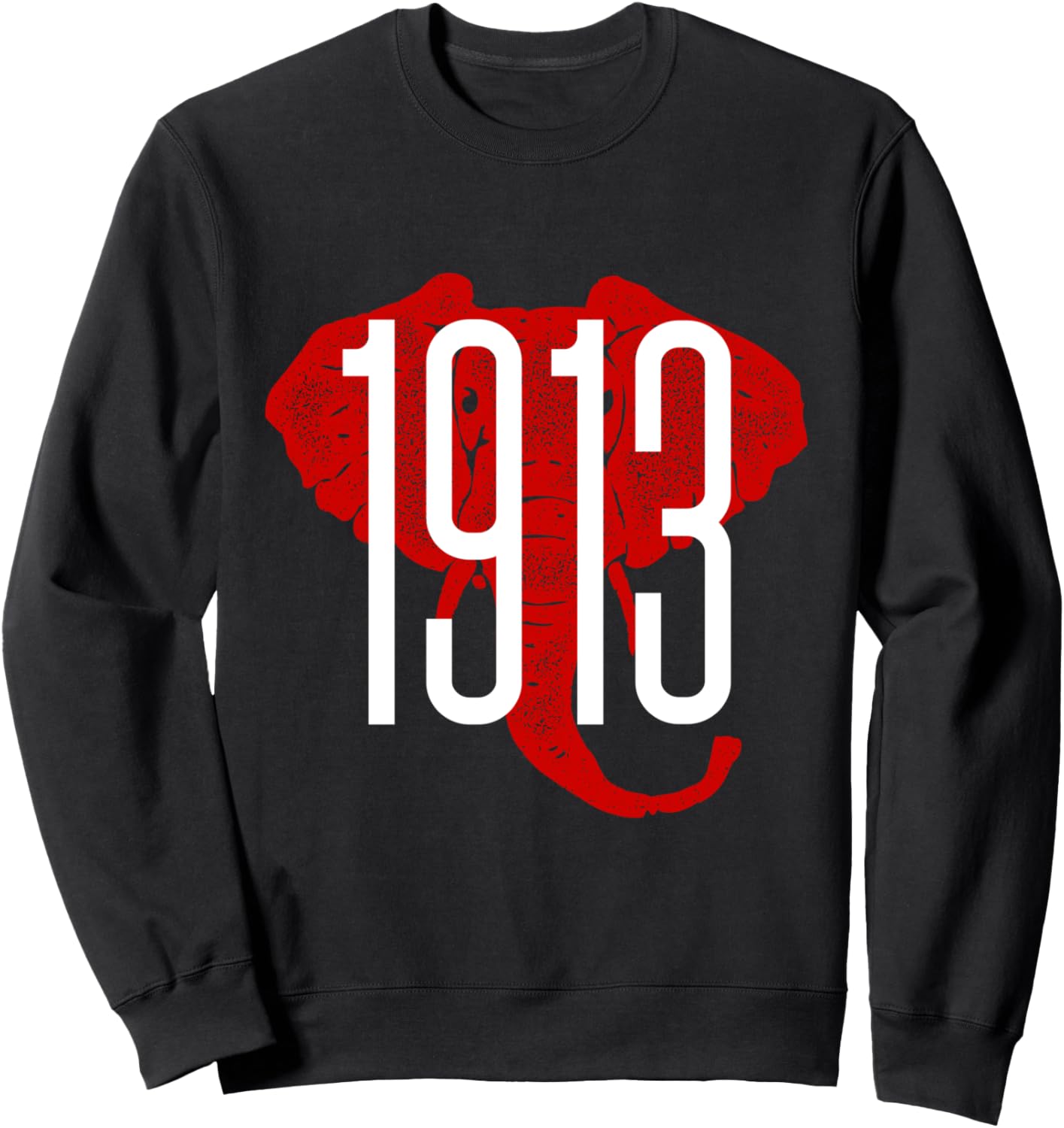 Girl Gift Tees 1913 Bold Elephant Black Women's Classic Sweatshirt