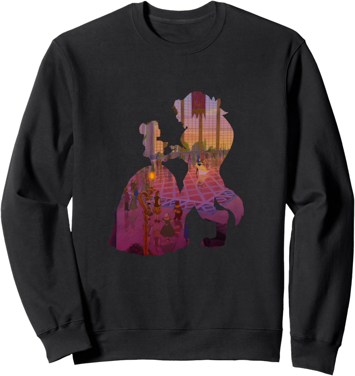 Disney Classic Beauty and the Beast Silhouette Dance Sweatshirt