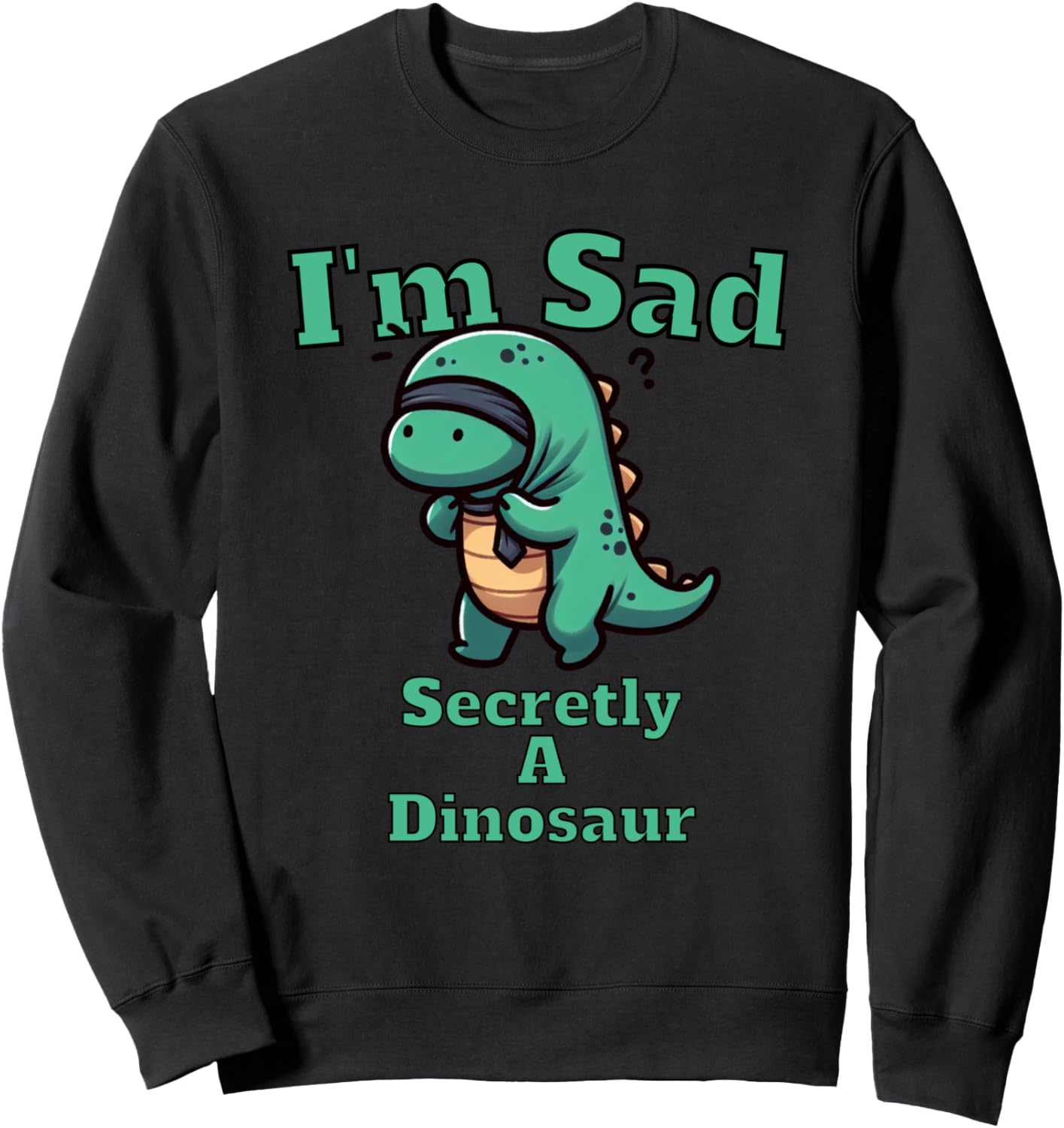 Sadness Dino Lover Mental Wellness Anxiety Halloween Costume Sweatshirt